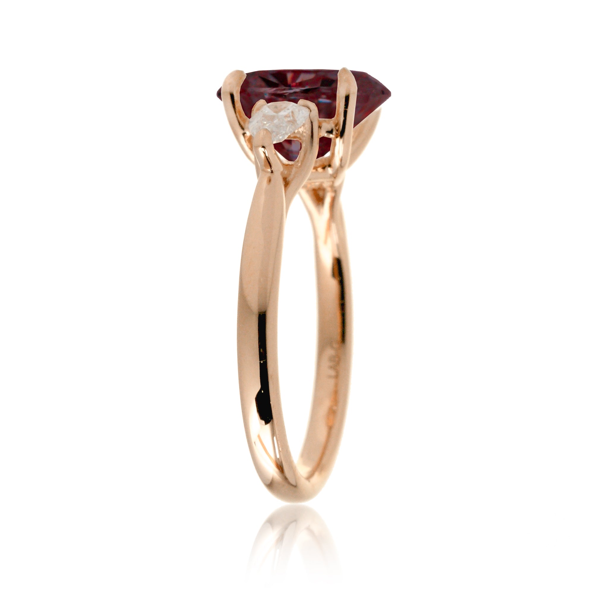 The Iris Oval Cut Ruby Ring