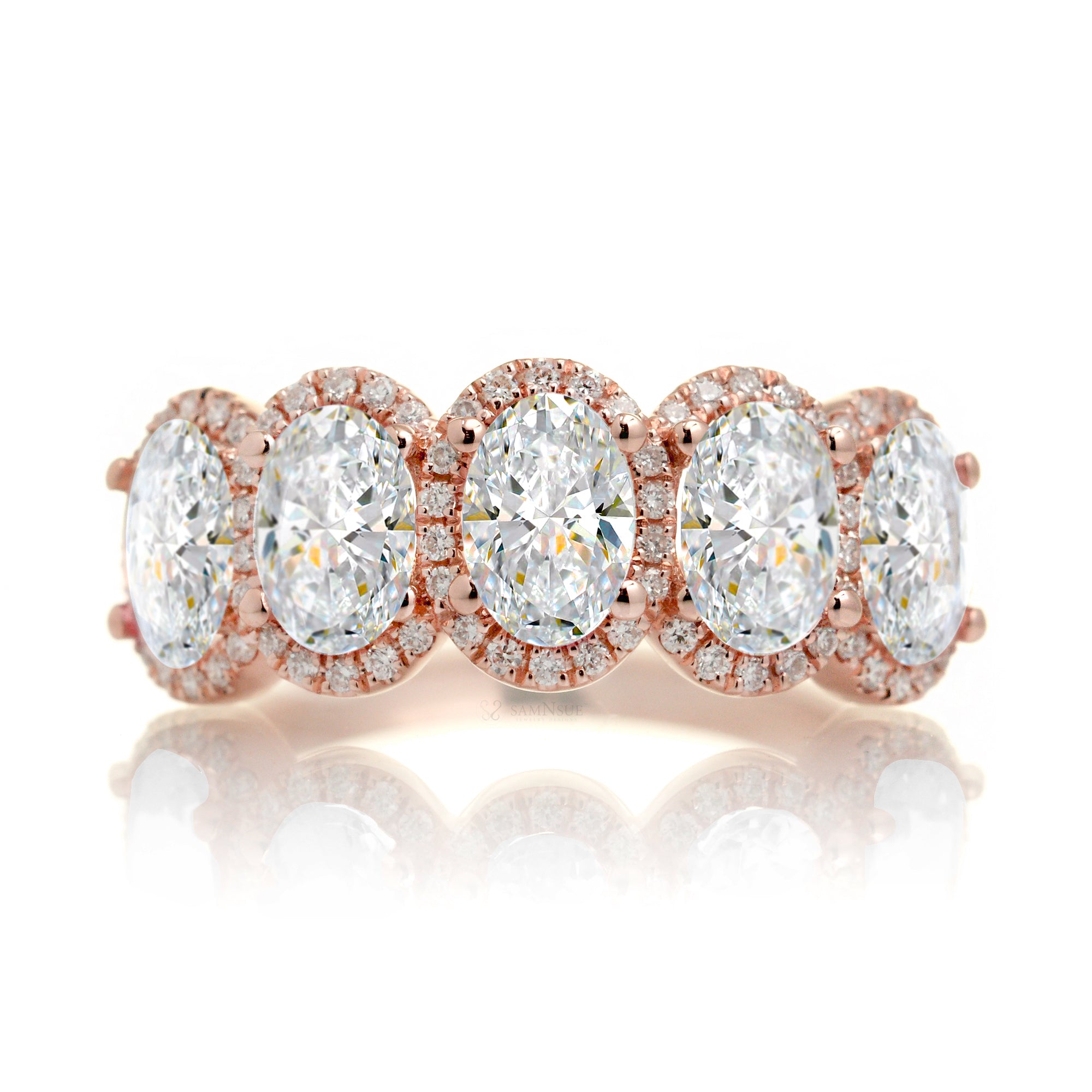 The Olivia Oval Diamond Band