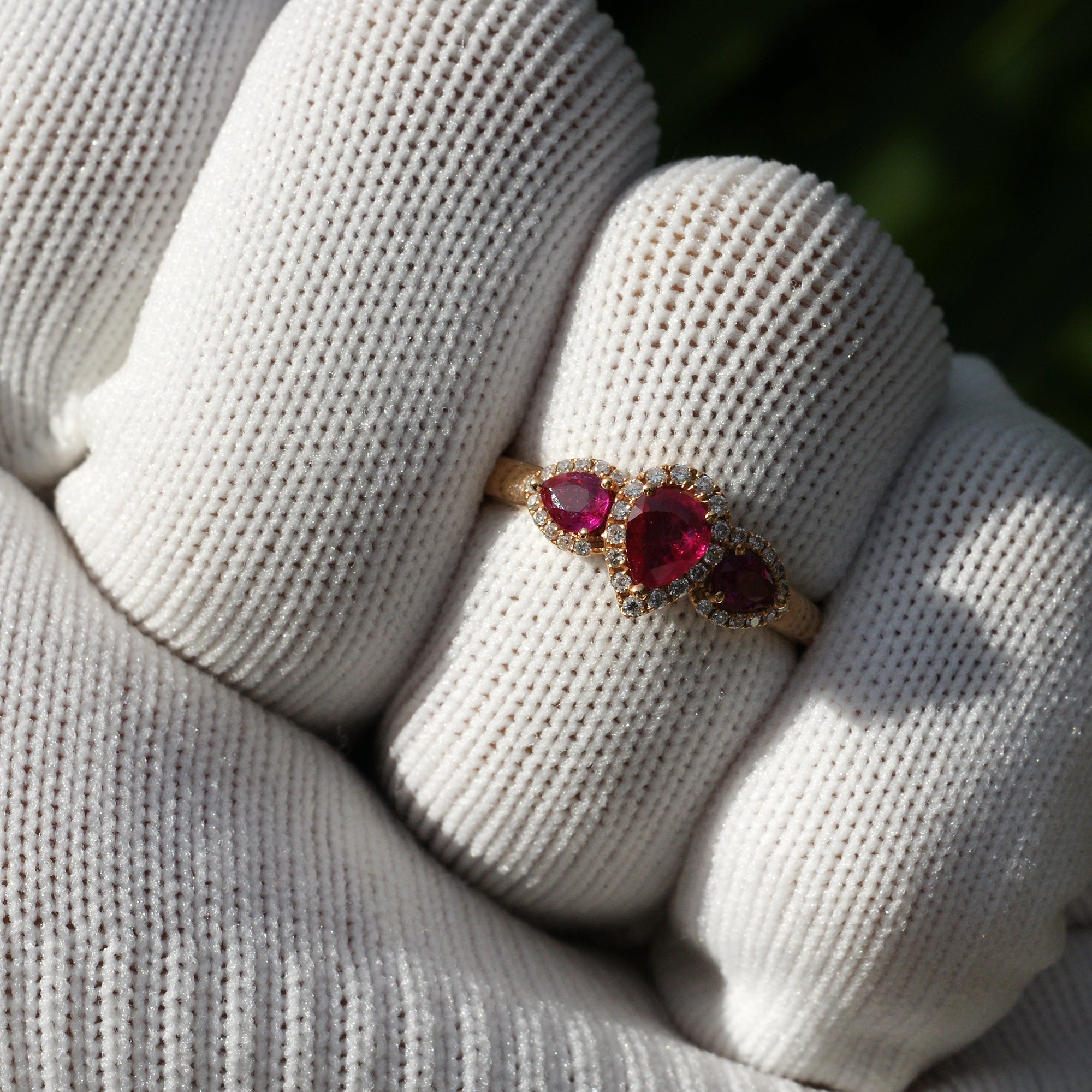 The Nellie Pear Ruby Ring (0.93ct tw.)