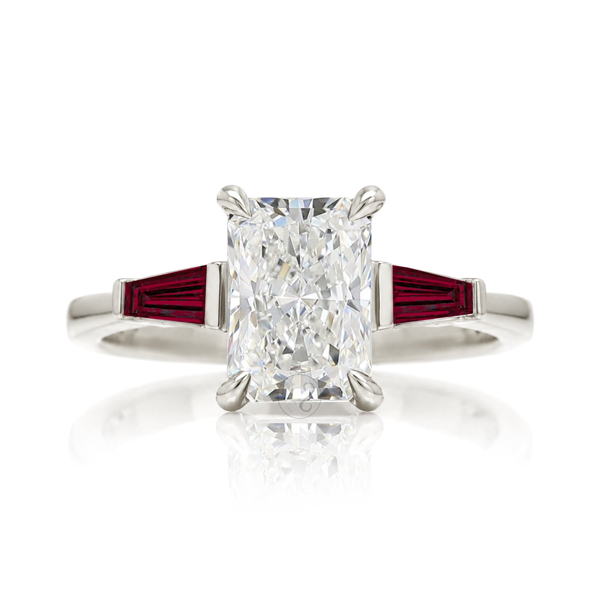 The Alice Radiant Cut Diamond Ring (Lab Grown)