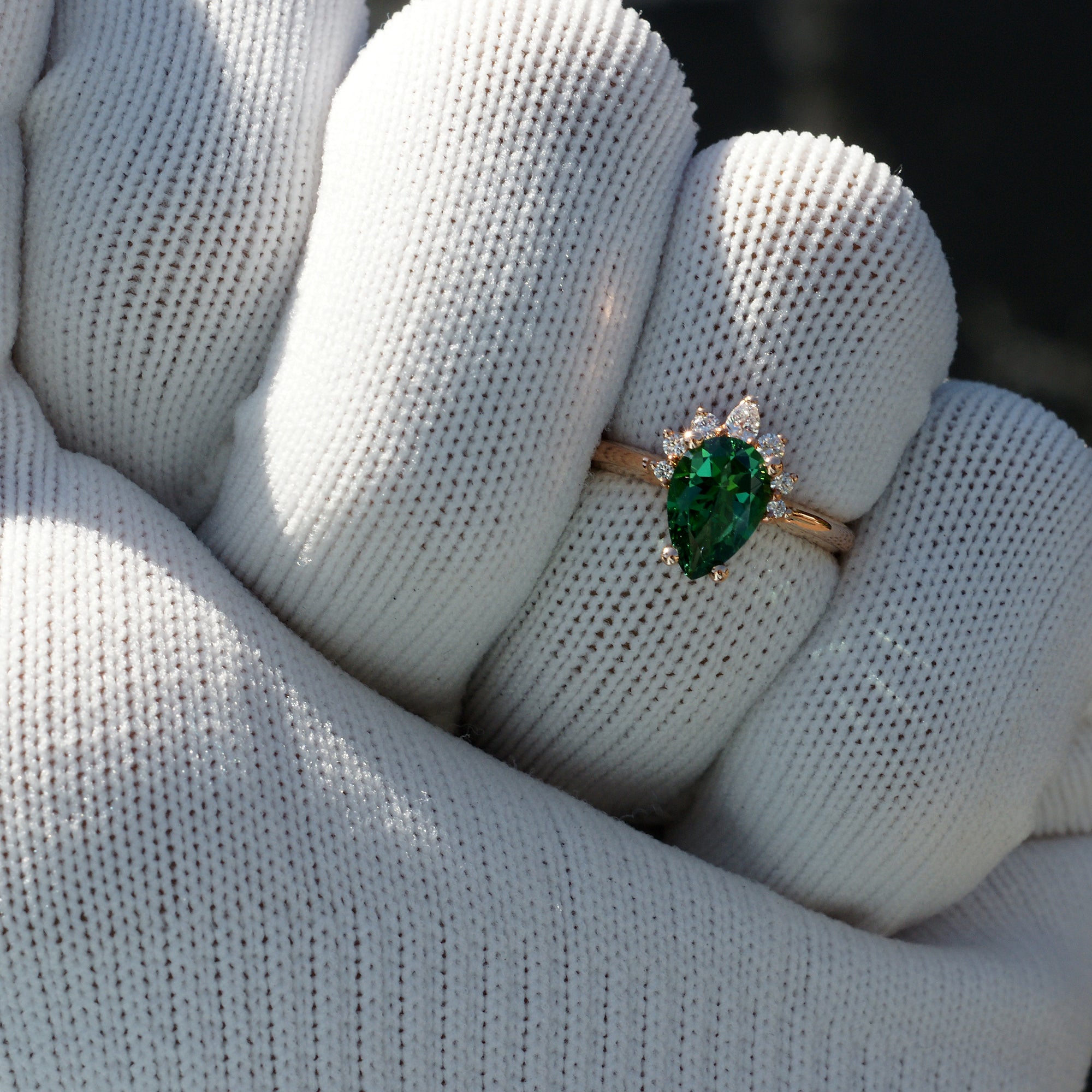 The Pacey Pear Rainforest Topaz Ring