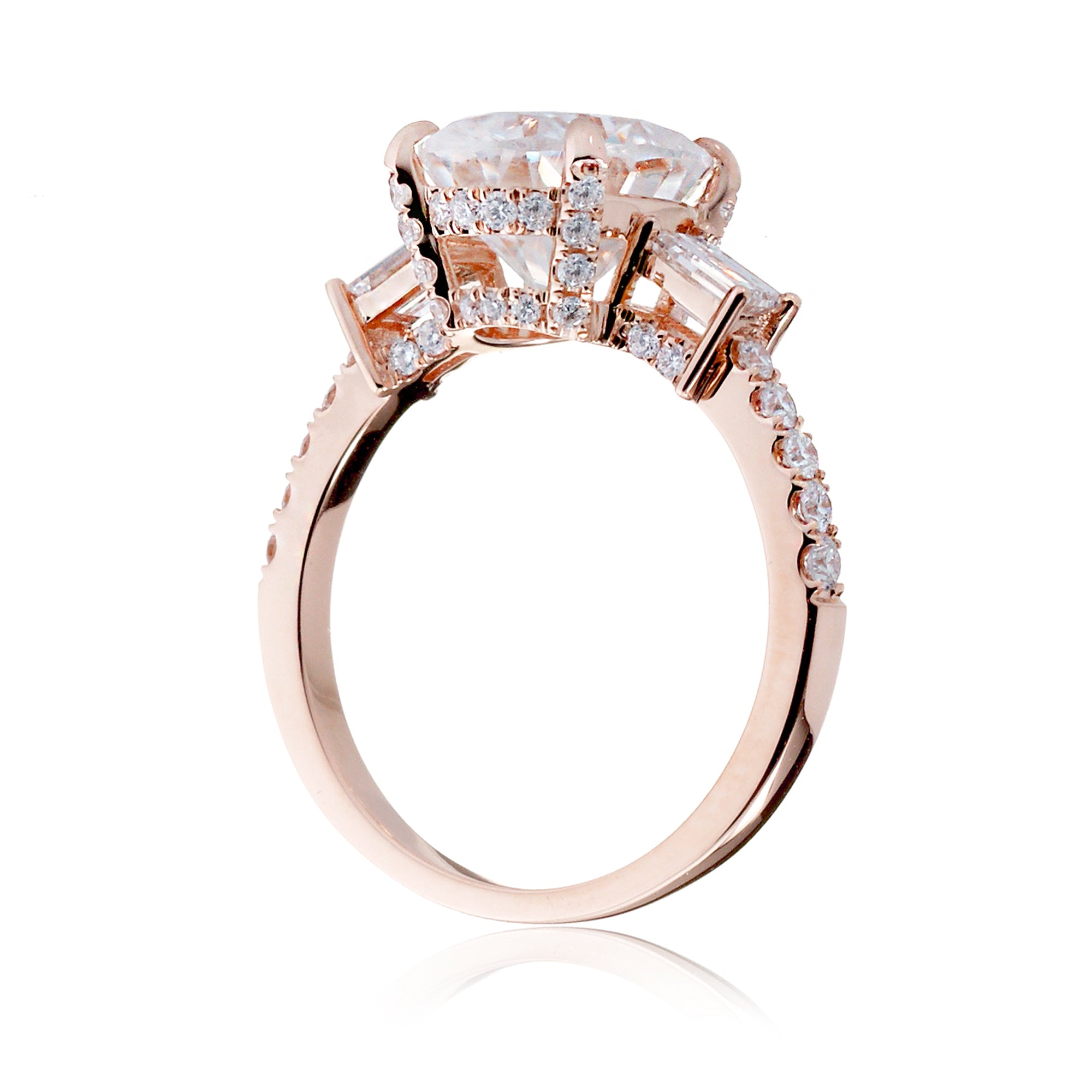 The Rey Emerald Cut Diamond Ring