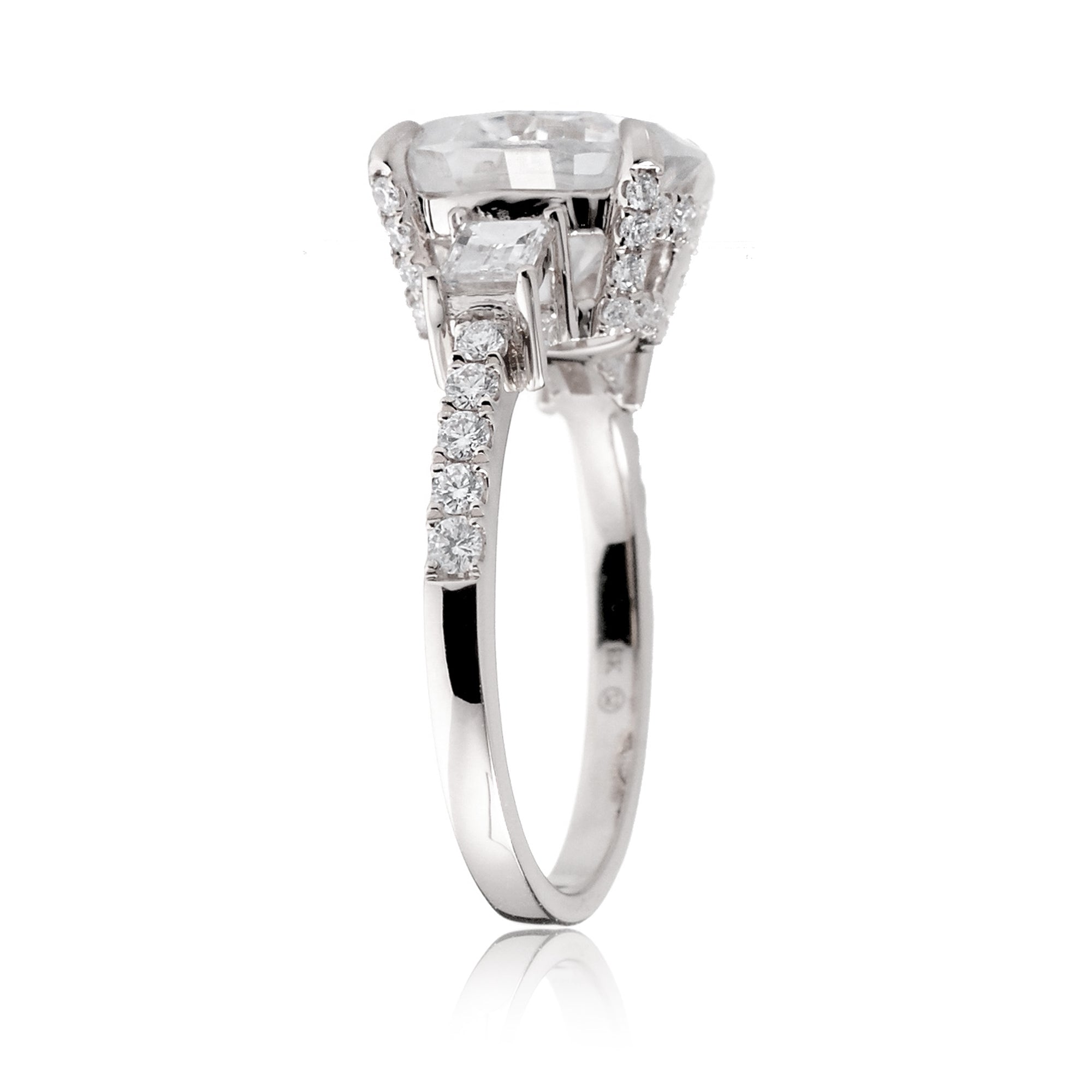 The Rey Emerald Cut Diamond Ring