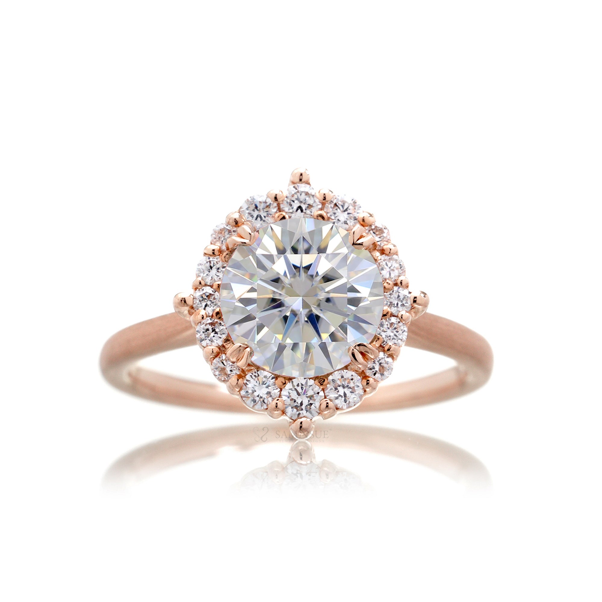 The Haley Round Brilliant Cut Diamond Ring