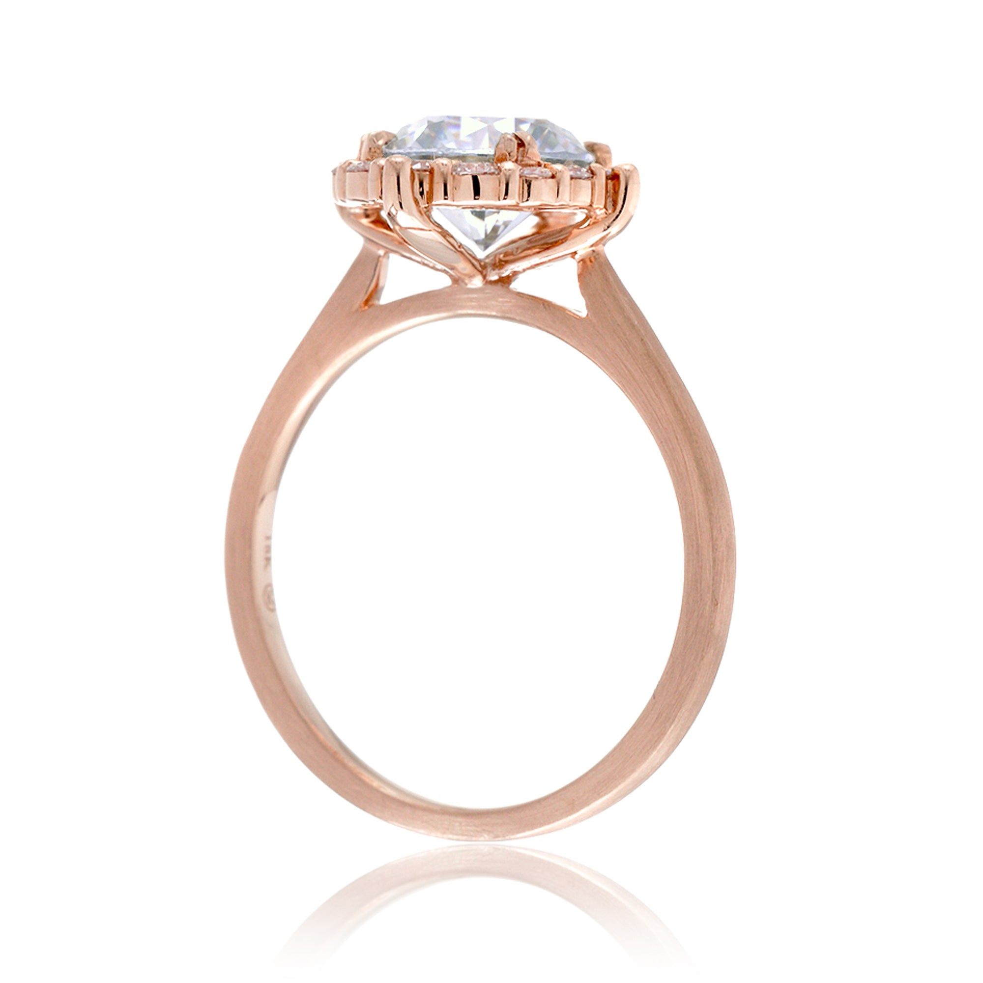 The Haley Round Moissanite Ring