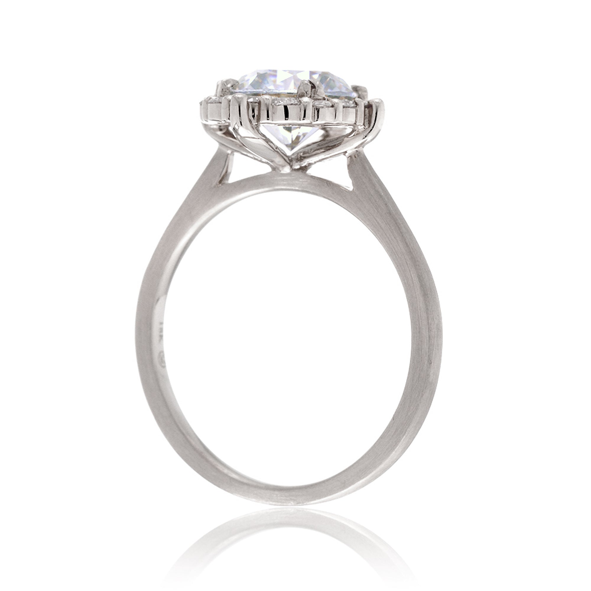 The Haley Round Moissanite Ring