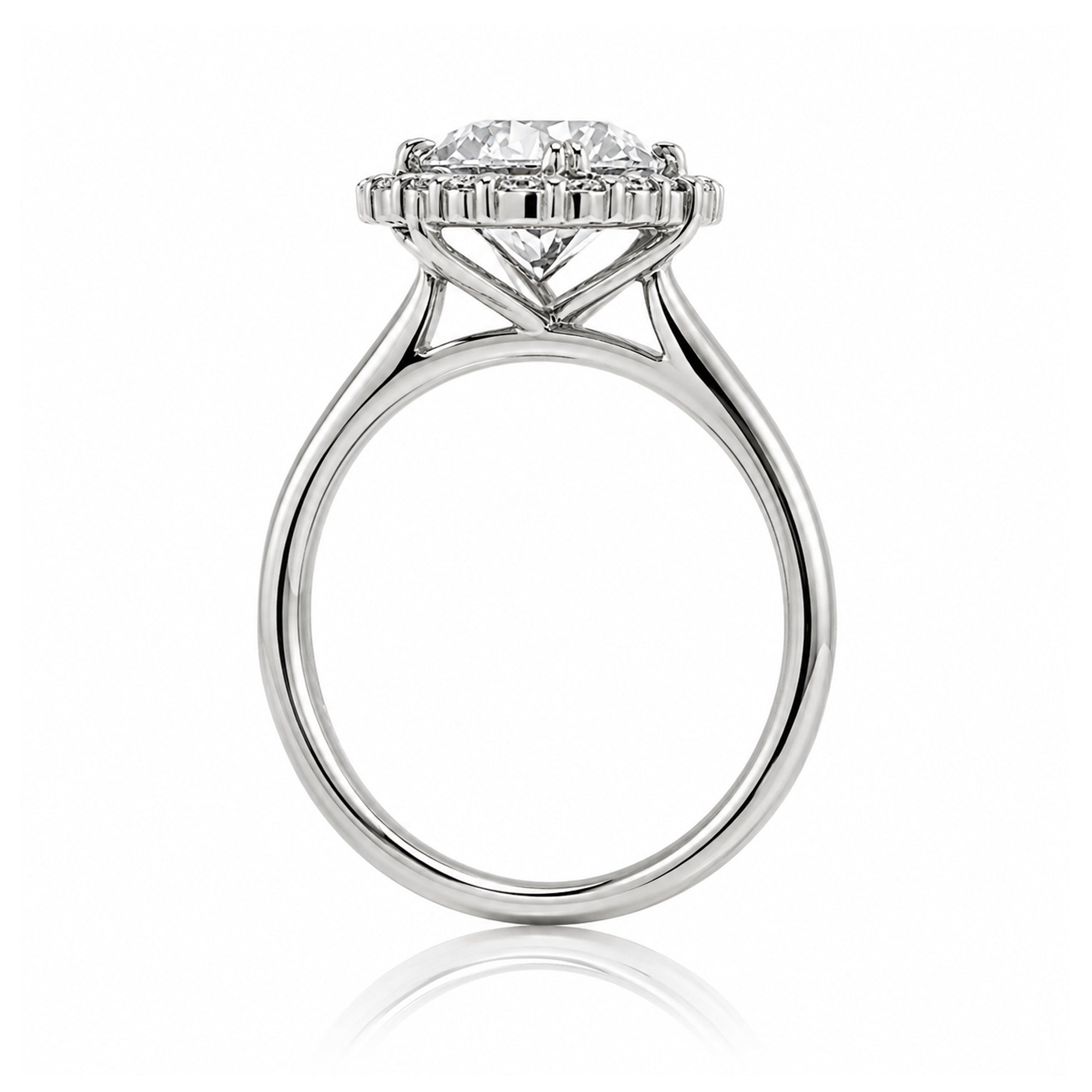 The Haley Round Moissanite Ring