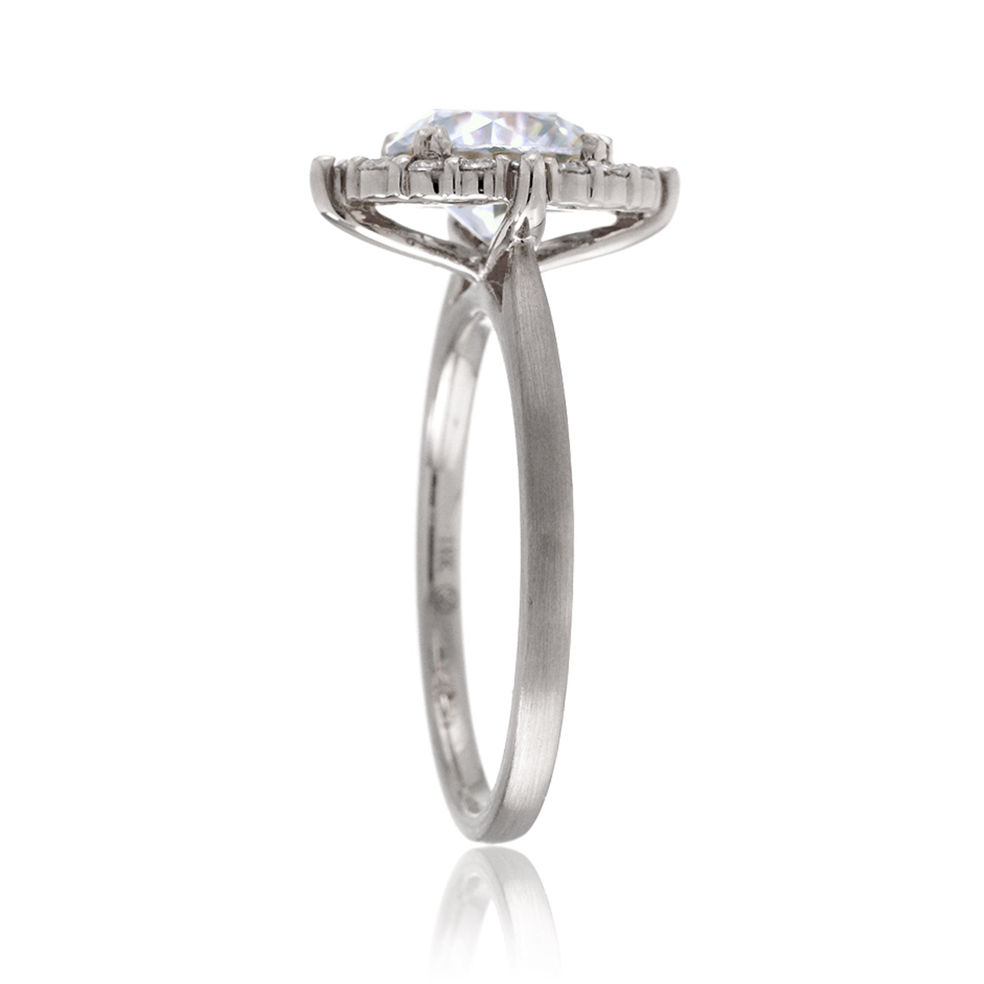 The Haley Round Moissanite Ring