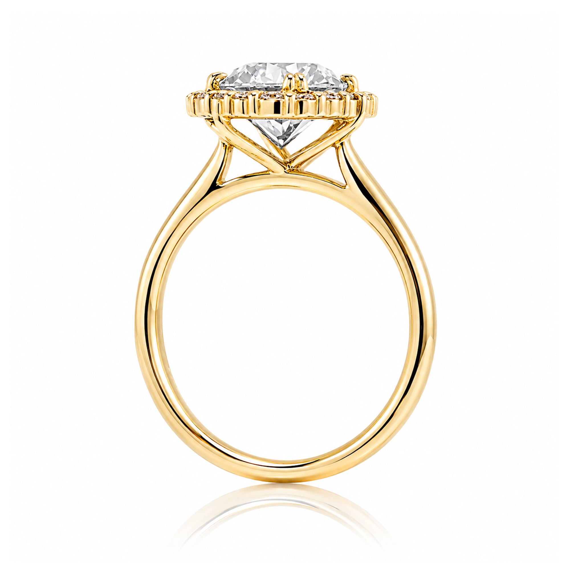 The Haley Round Moissanite Ring