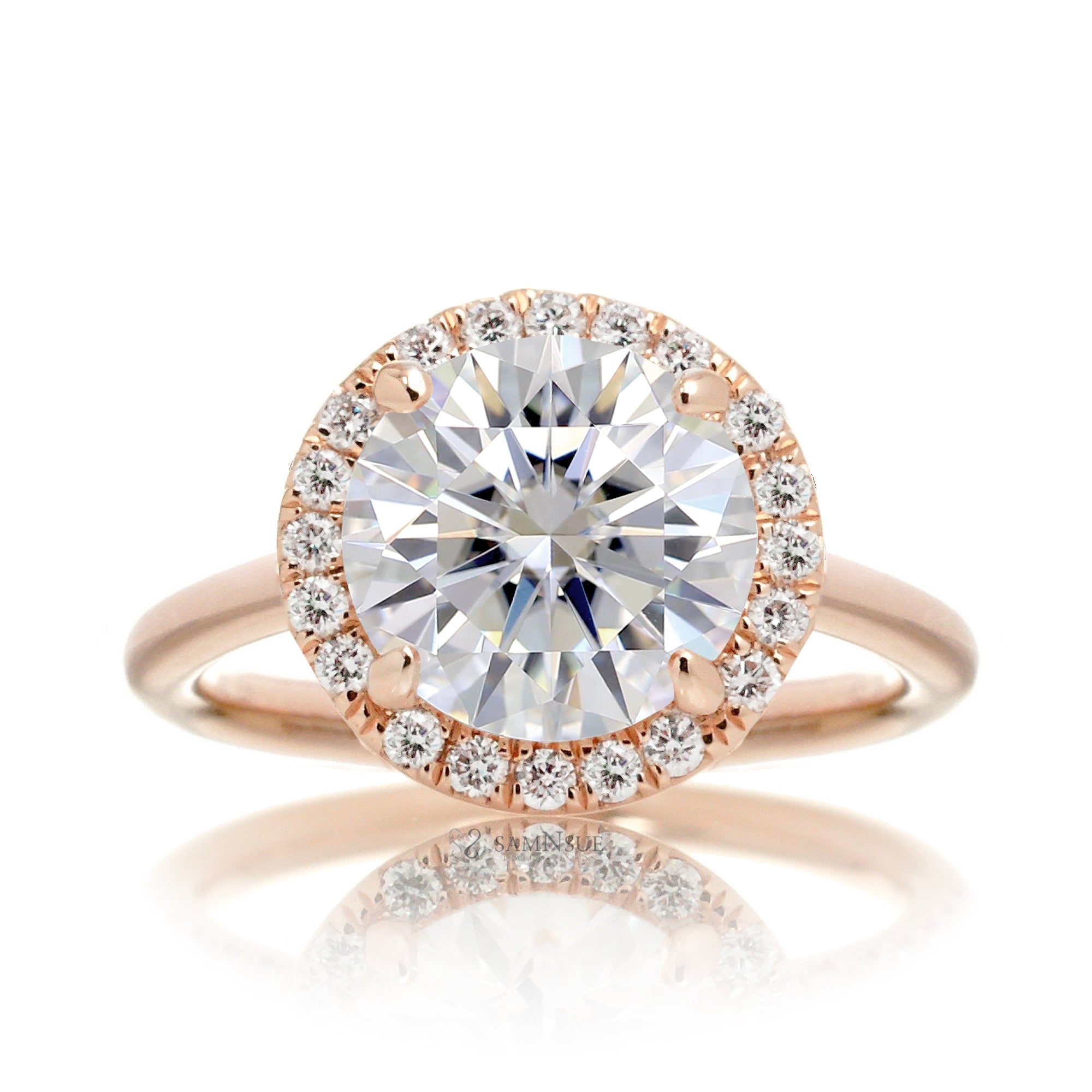 The Drenched Round Diamond Ring