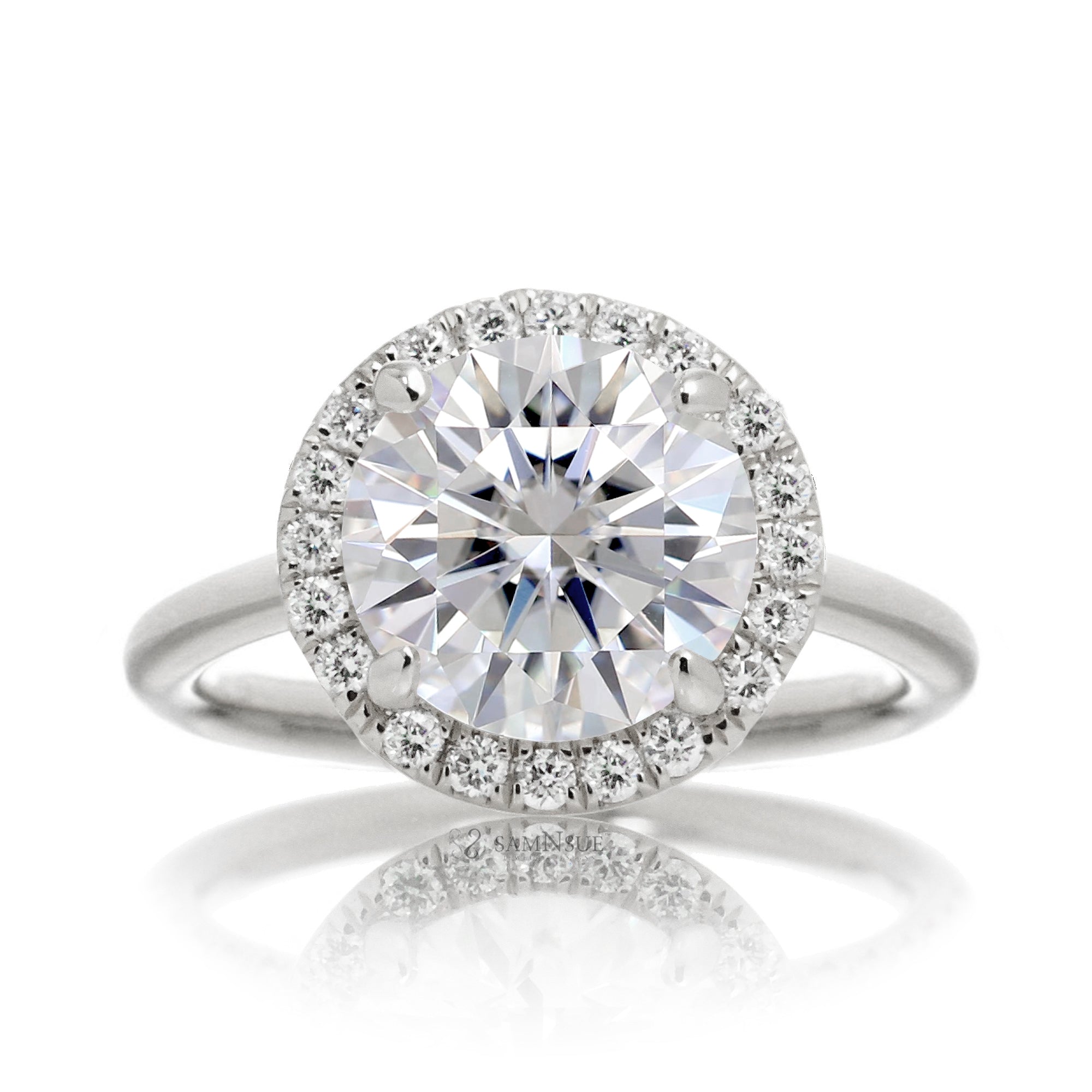 The Drenched Round Diamond Ring