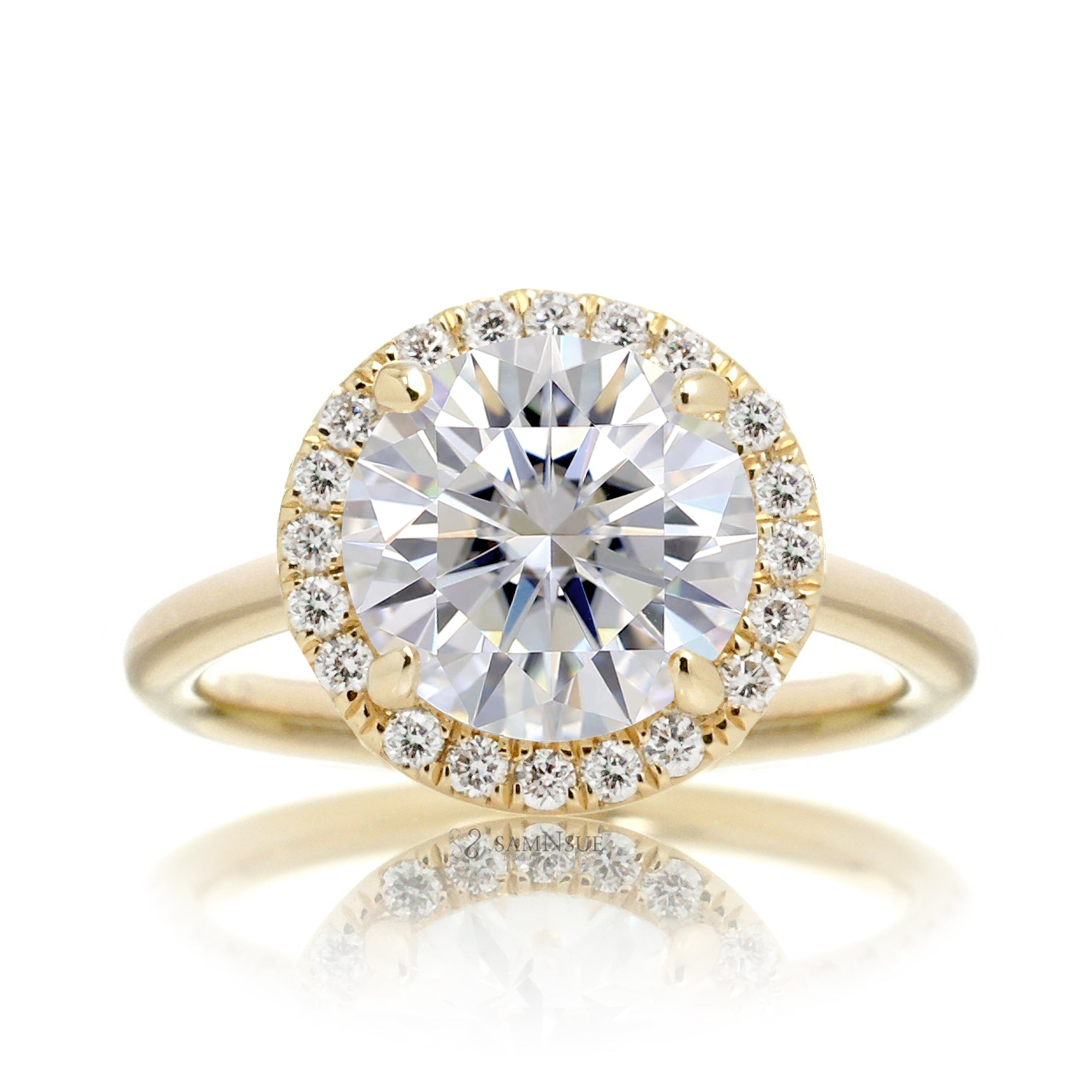 The Drenched Round Diamond Ring
