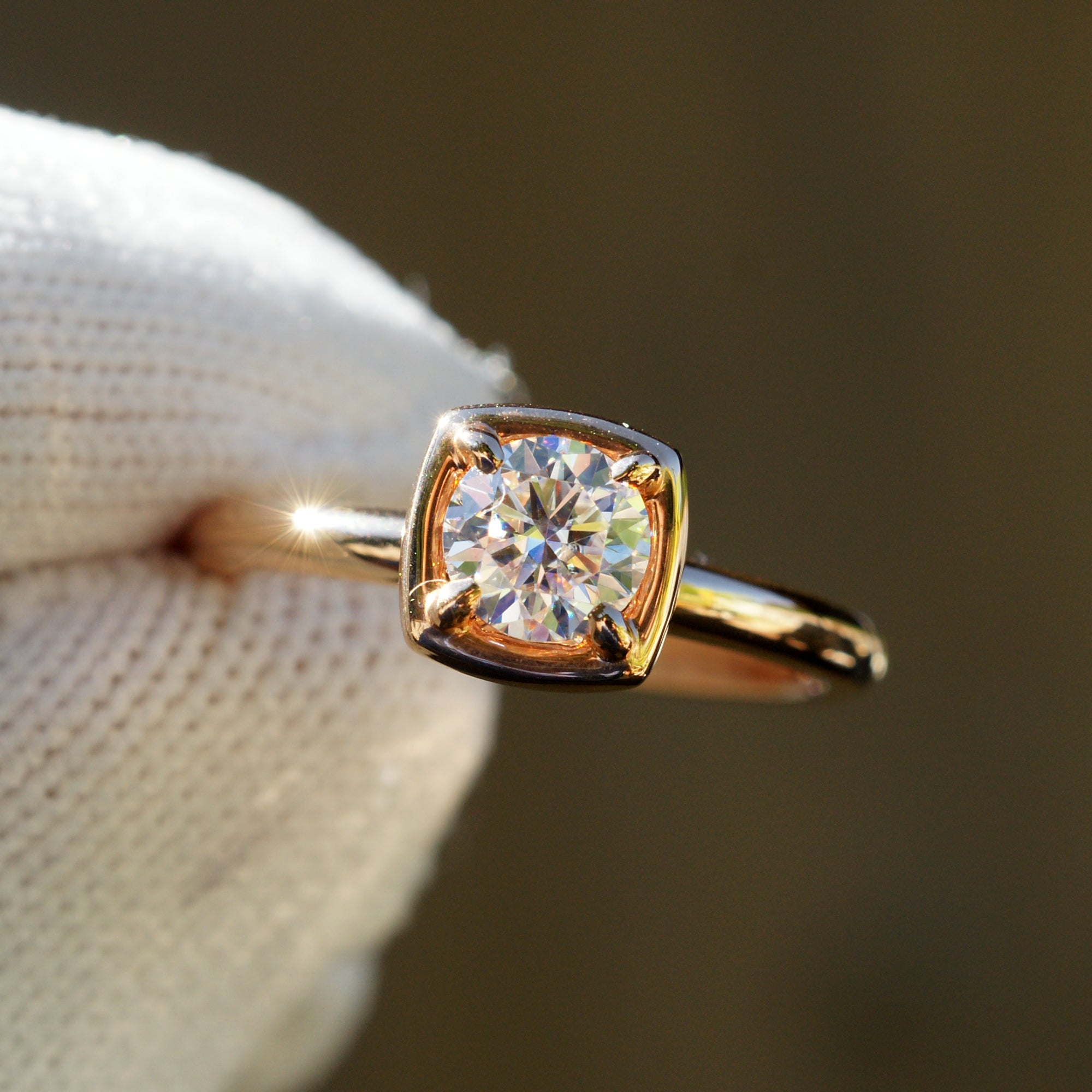 The Jane Round Solitaire Ring (5.5mm)