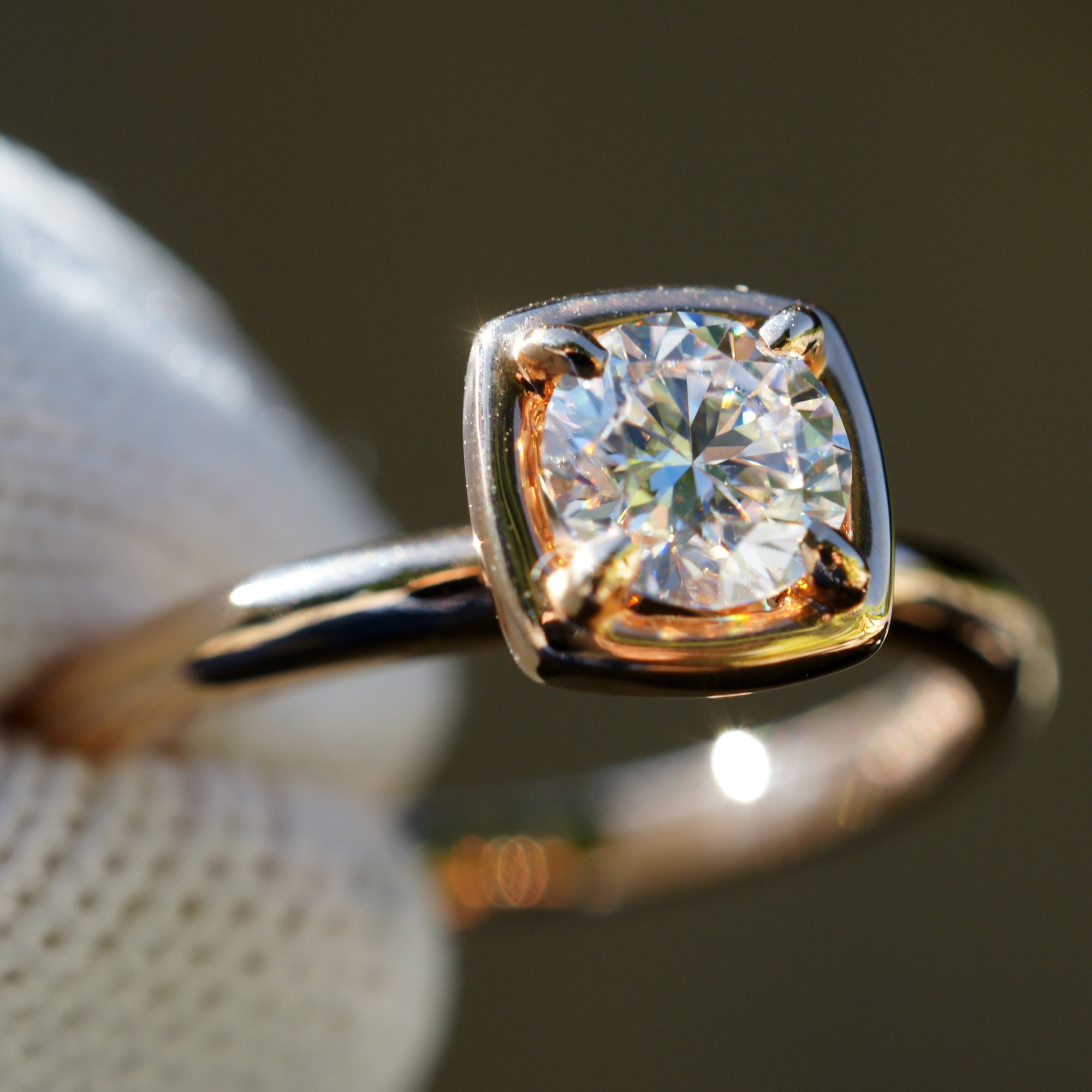 The Jane Round Solitaire Ring (5.5mm)