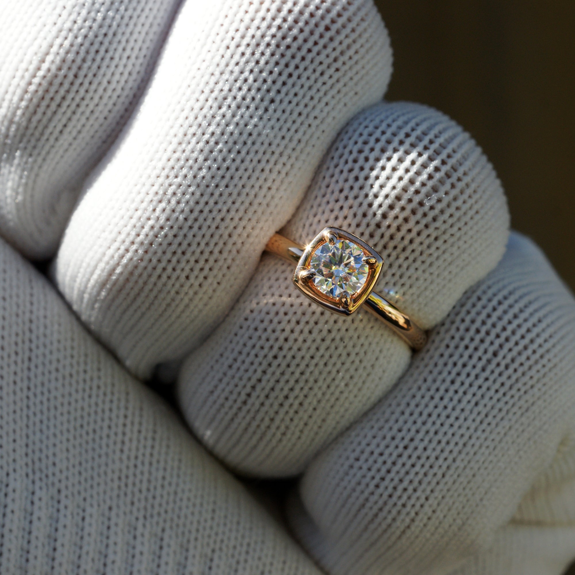The Jane Round Solitaire Ring (5.5mm)