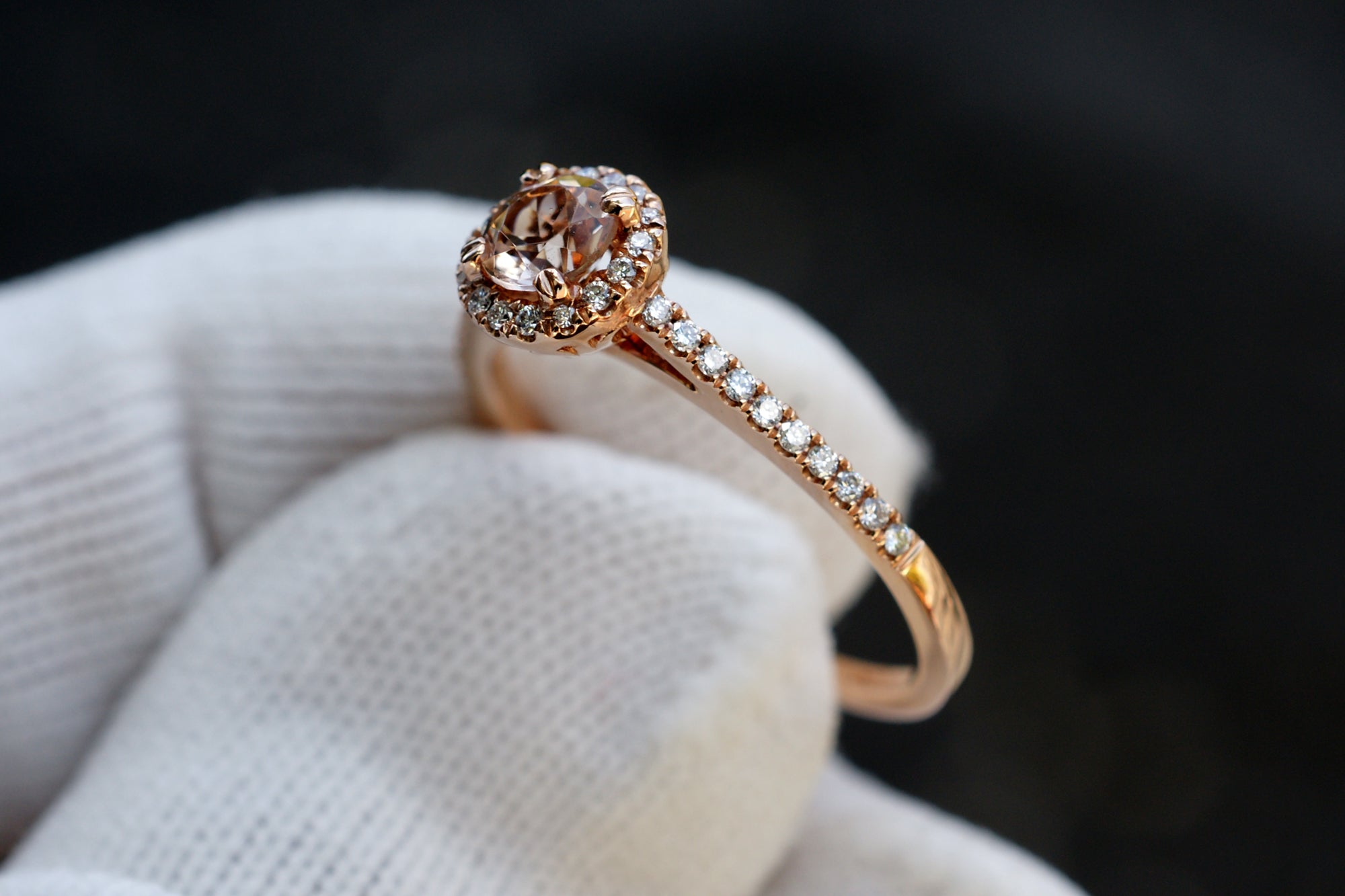 CLEARANCE - The Signature Round Morganite 5mm 14k Rose Gold