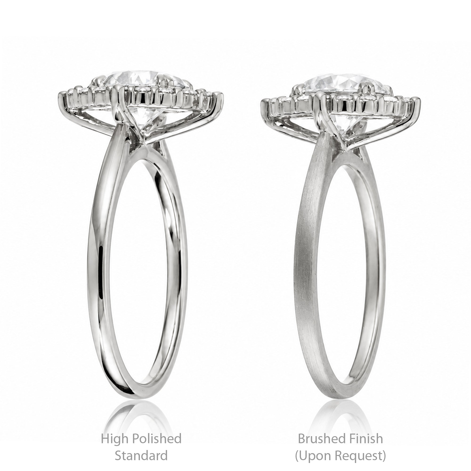 The Haley Round Moissanite Ring