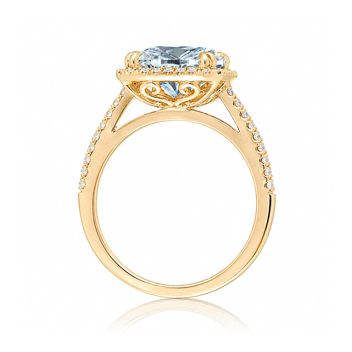 The Signature Cushion Aquamarine Ring