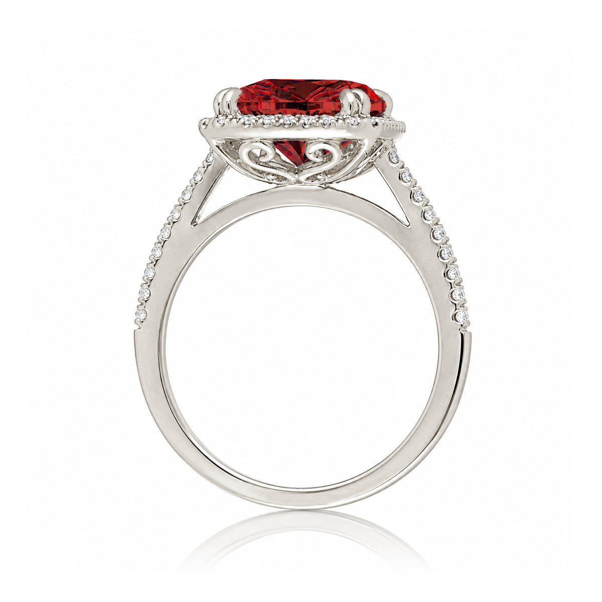 The Signature Cushion Cut Ruby Ring