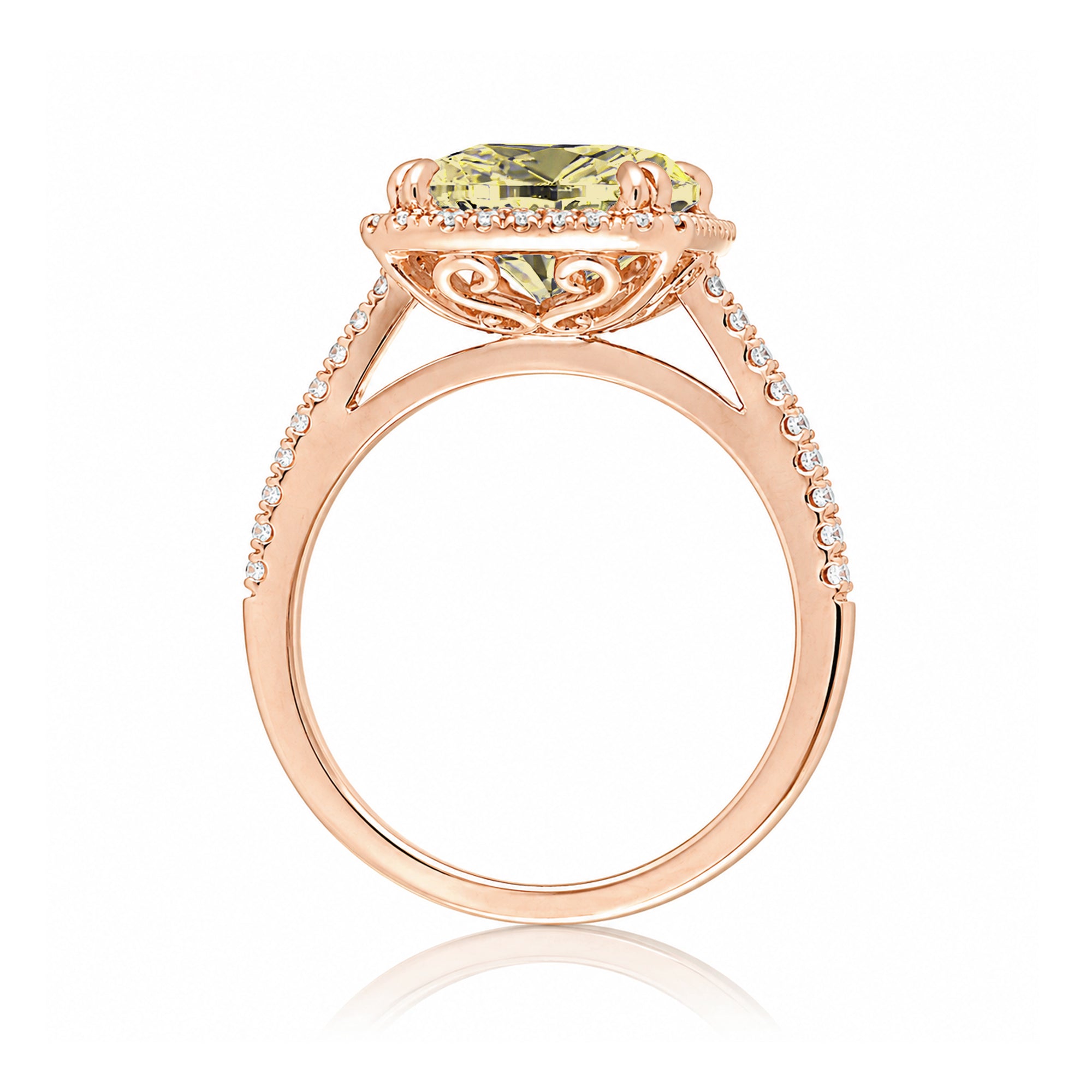 The Signature Emerald Cut Yellow Sapphire Ring