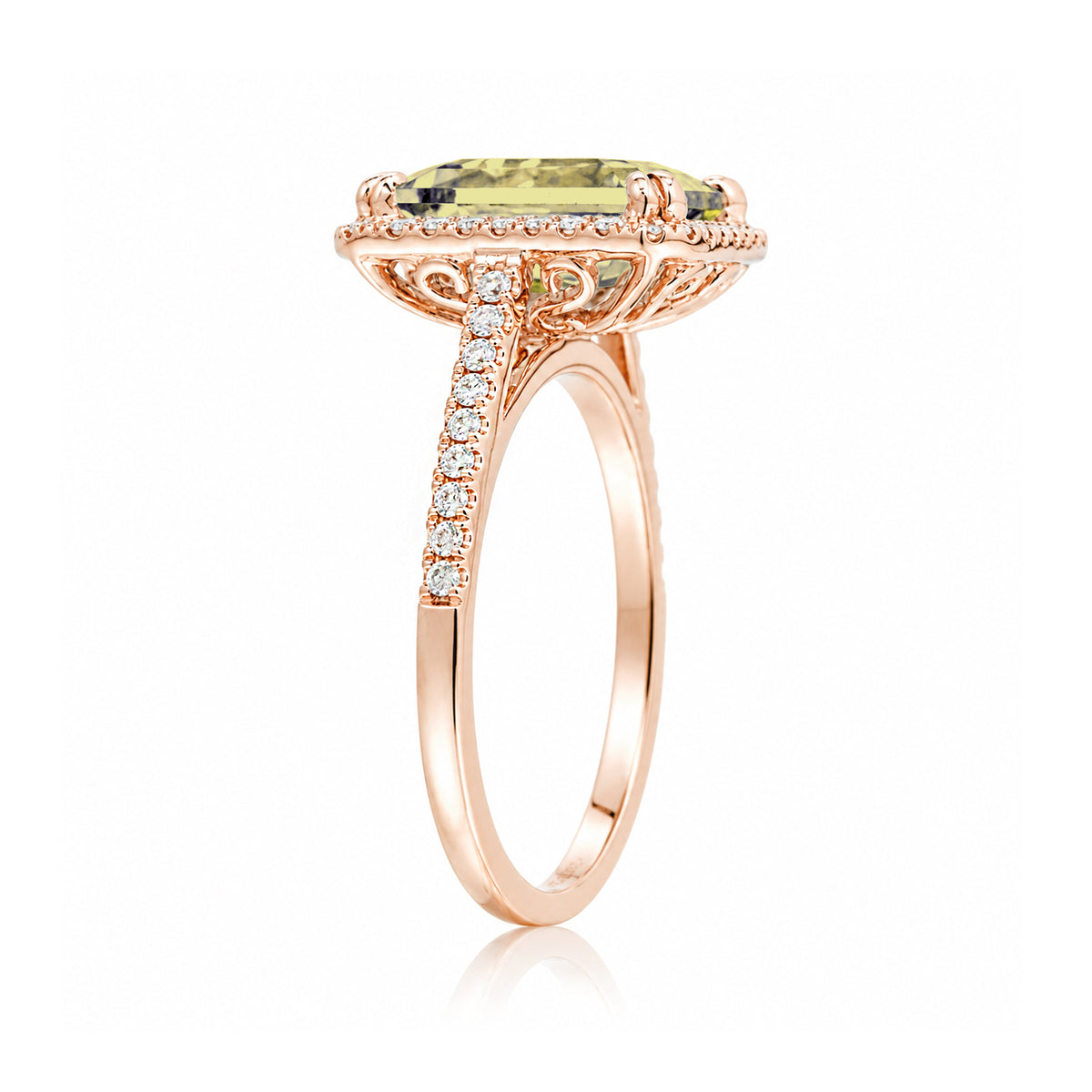 The Signature Emerald Cut Yellow Sapphire Ring