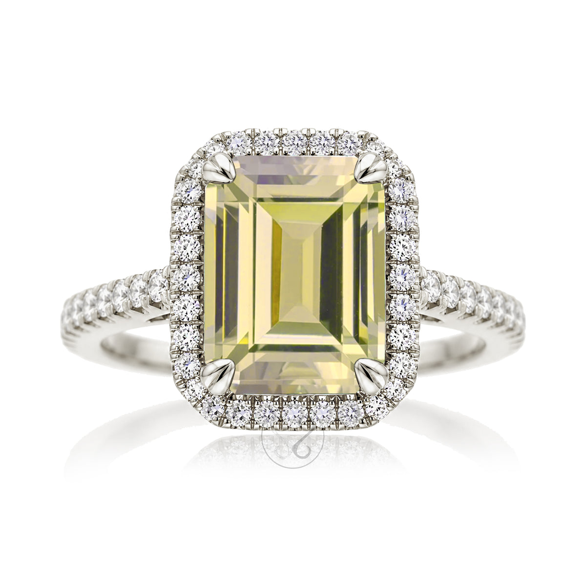 The Signature Emerald Cut Yellow Sapphire Ring