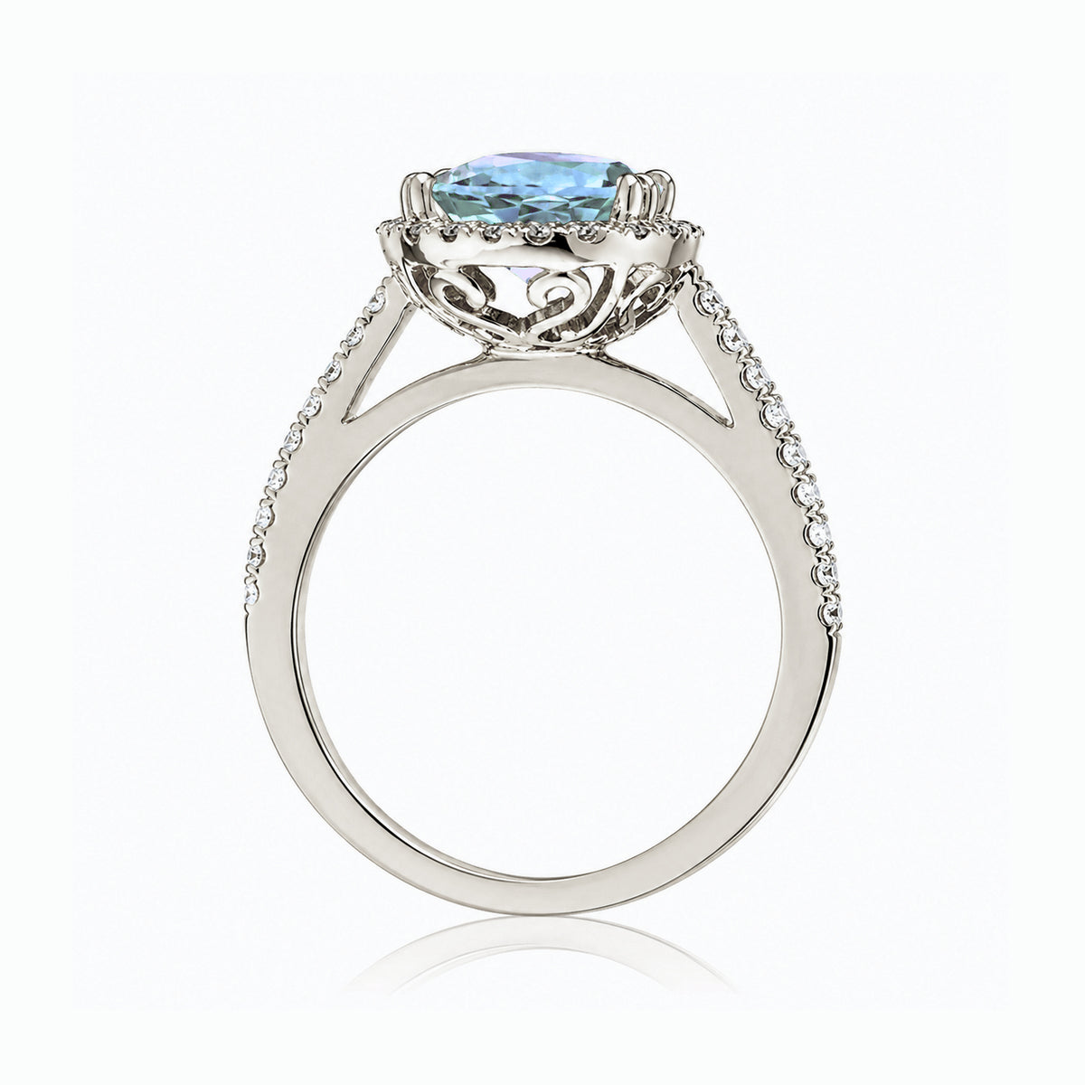 The Signature Oval Aquamarine Ring