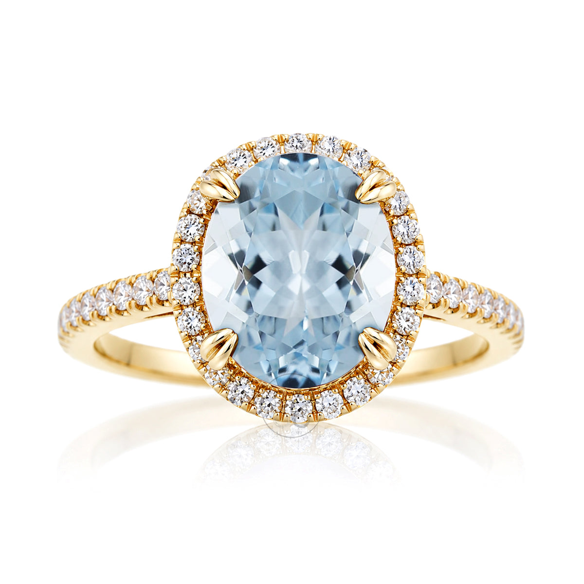 The Signature Oval Aquamarine Ring