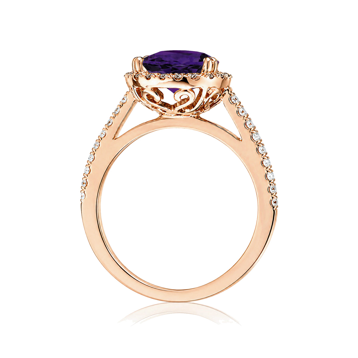 The Signature Pear Amethyst Ring