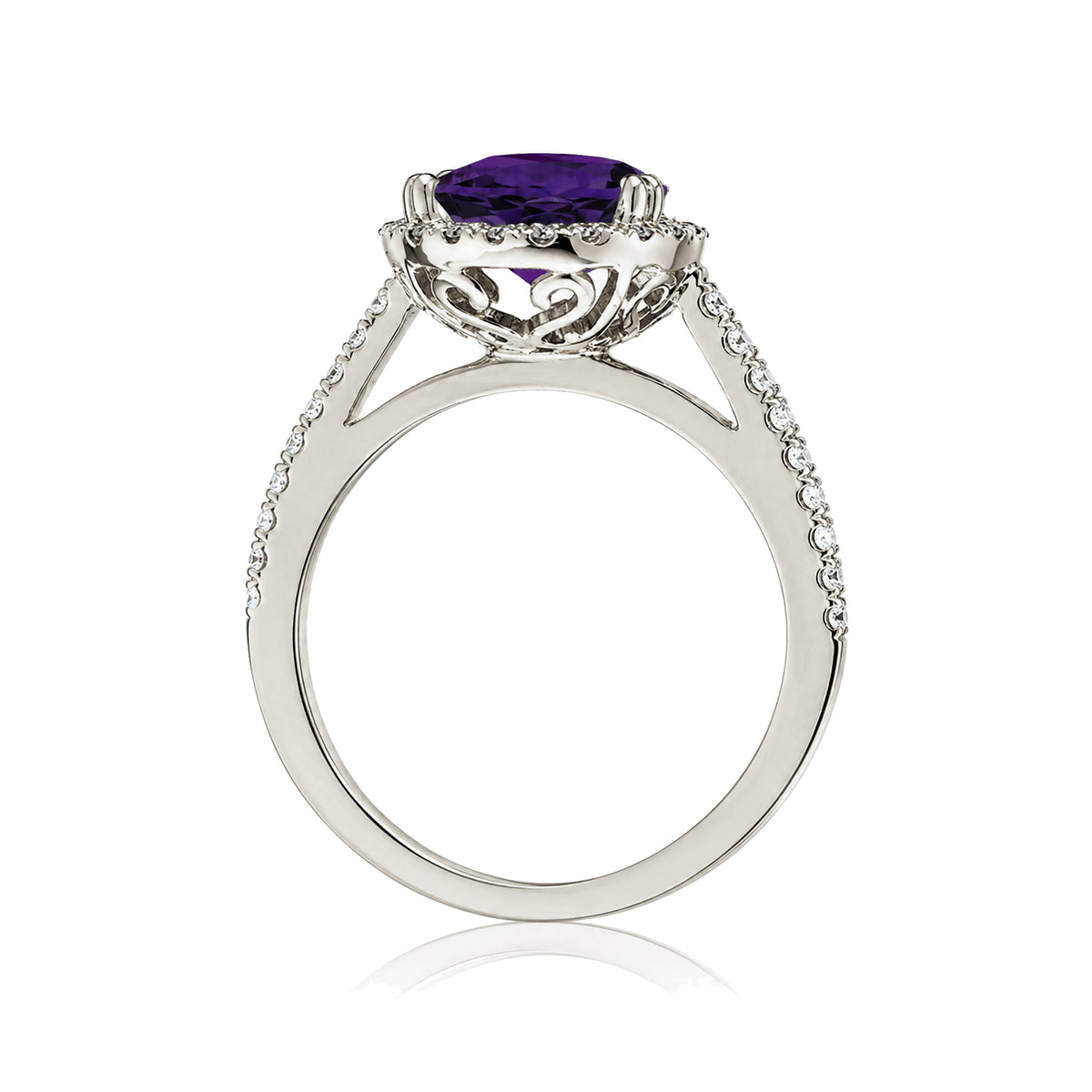 The Signature Pear Amethyst Ring