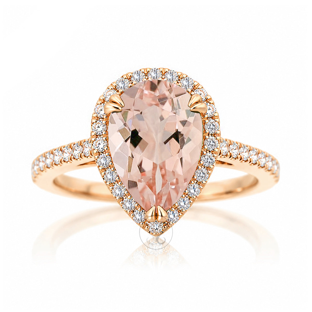 The Signature Pear Morganite Ring
