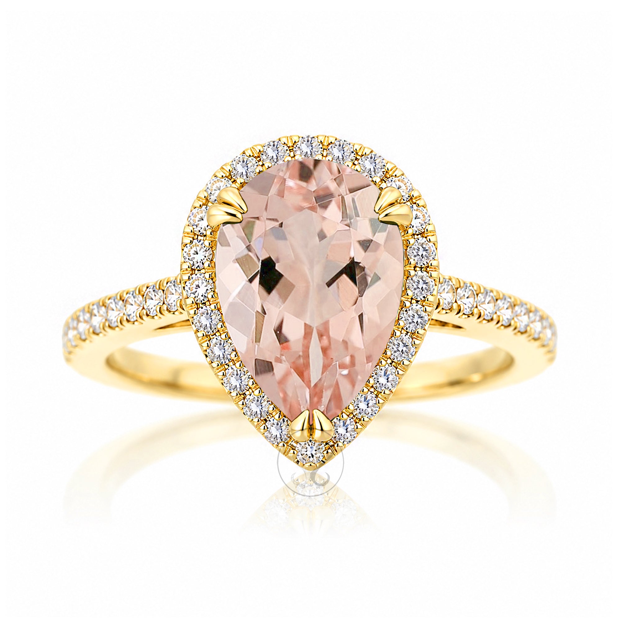The Signature Pear Morganite Ring