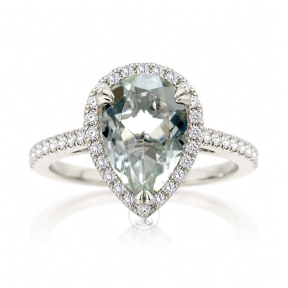 The Signature Pear Prasiolite Ring