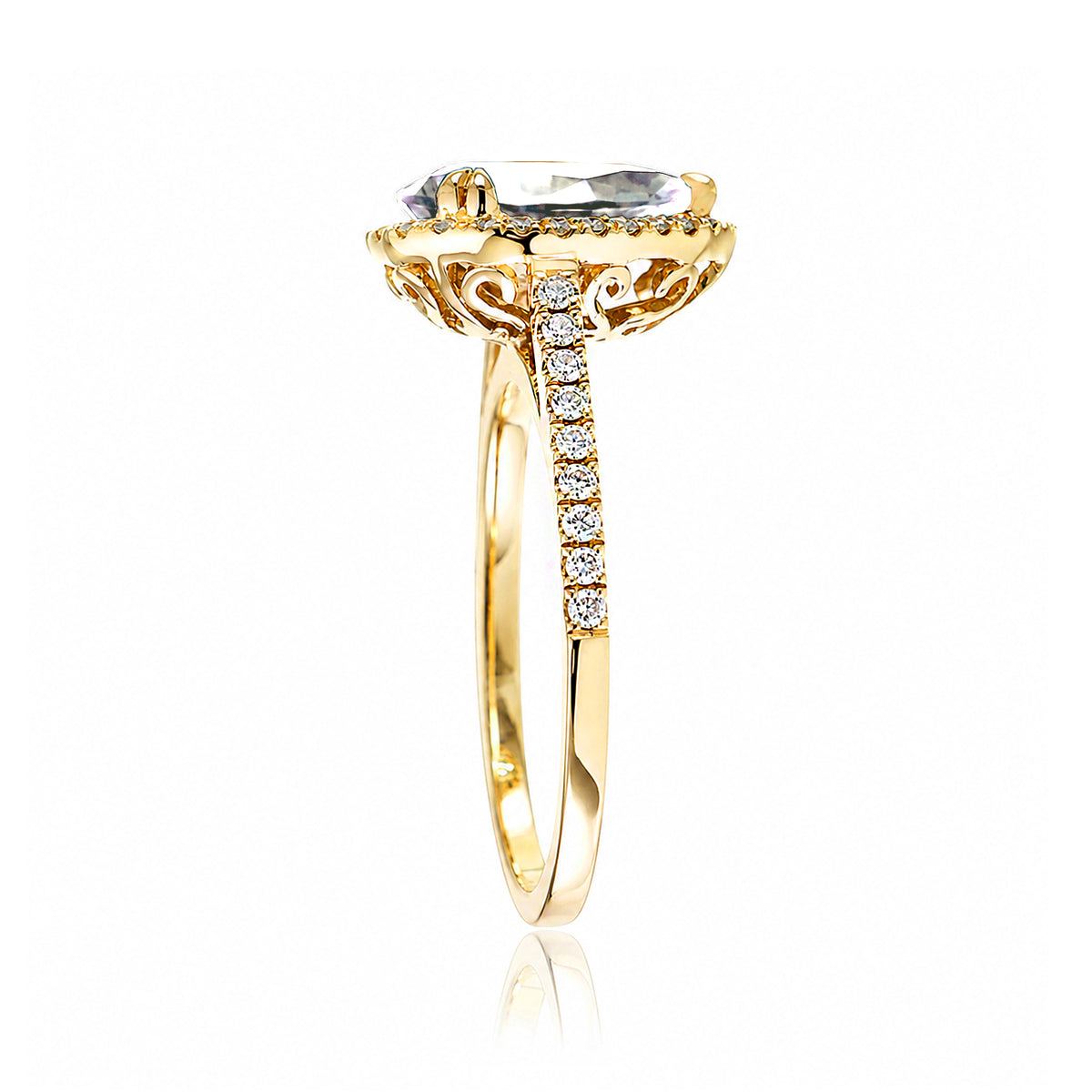 The Signature Pear Prasiolite Ring