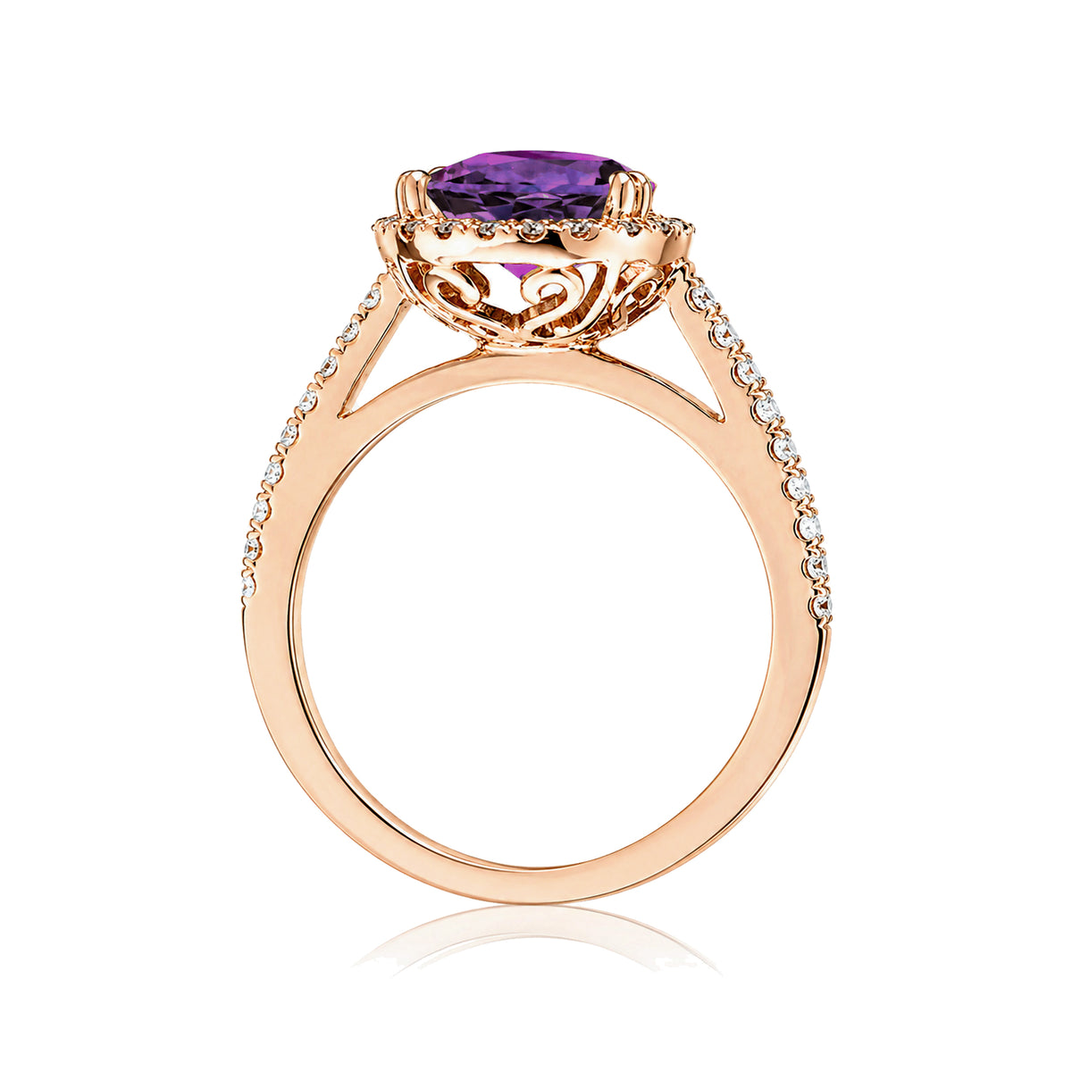 The Signature Pear Amethyst Ring