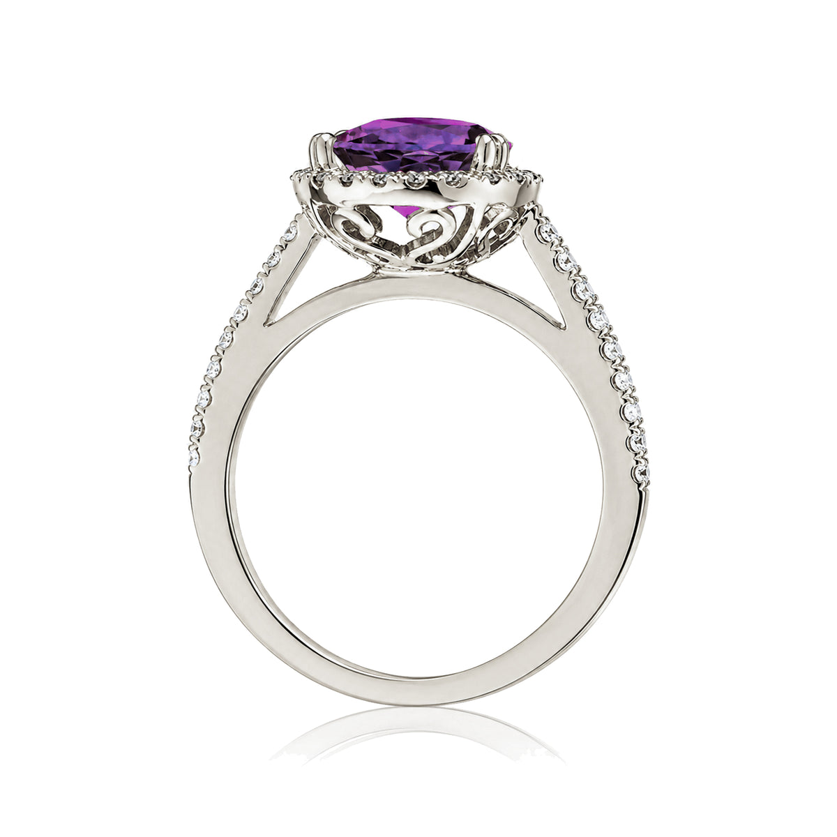 The Signature Pear Amethyst Ring