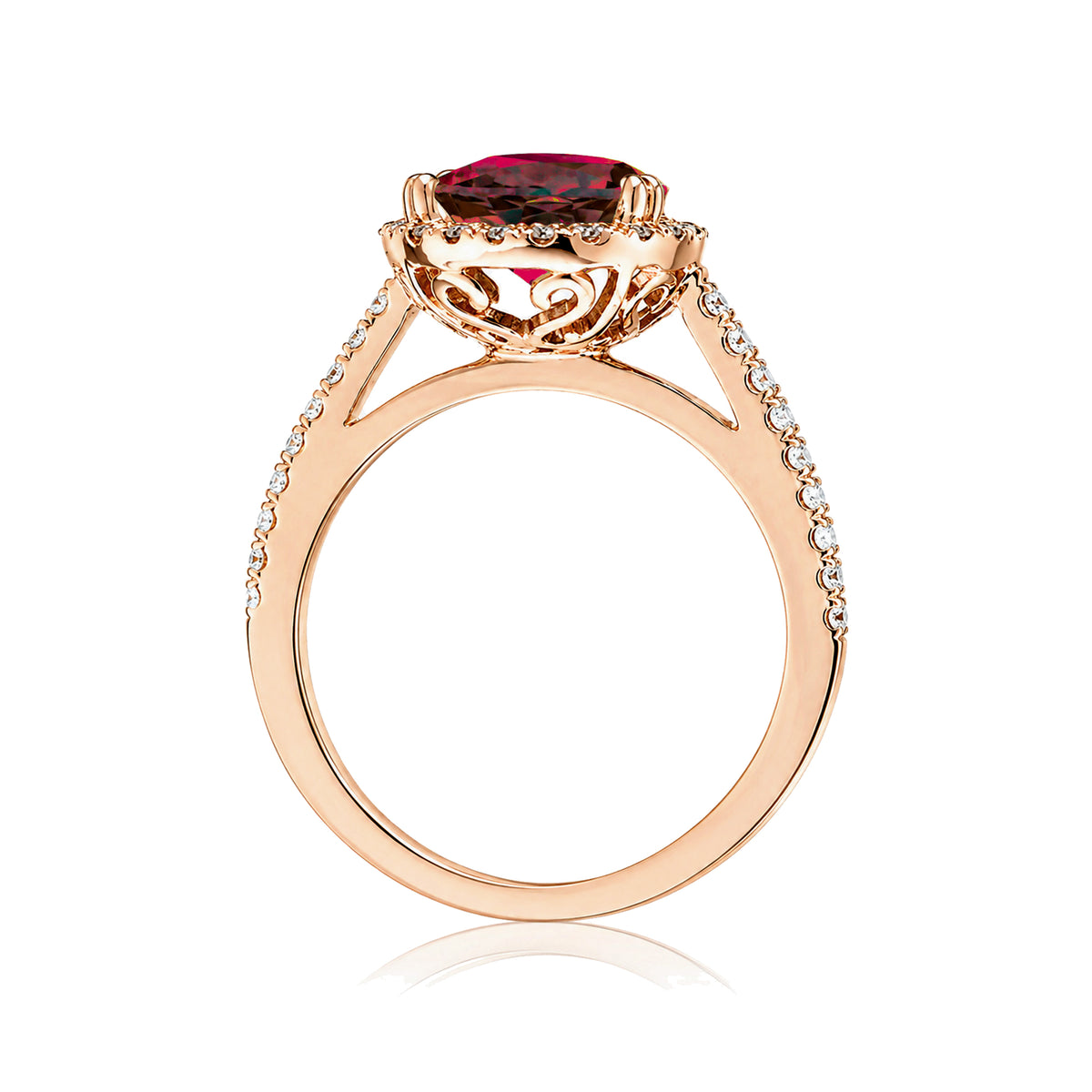 The Signature Pear Ruby Ring