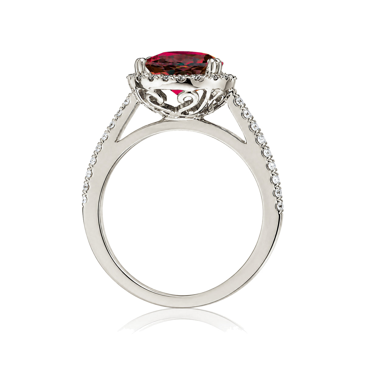 The Signature Pear Ruby Ring