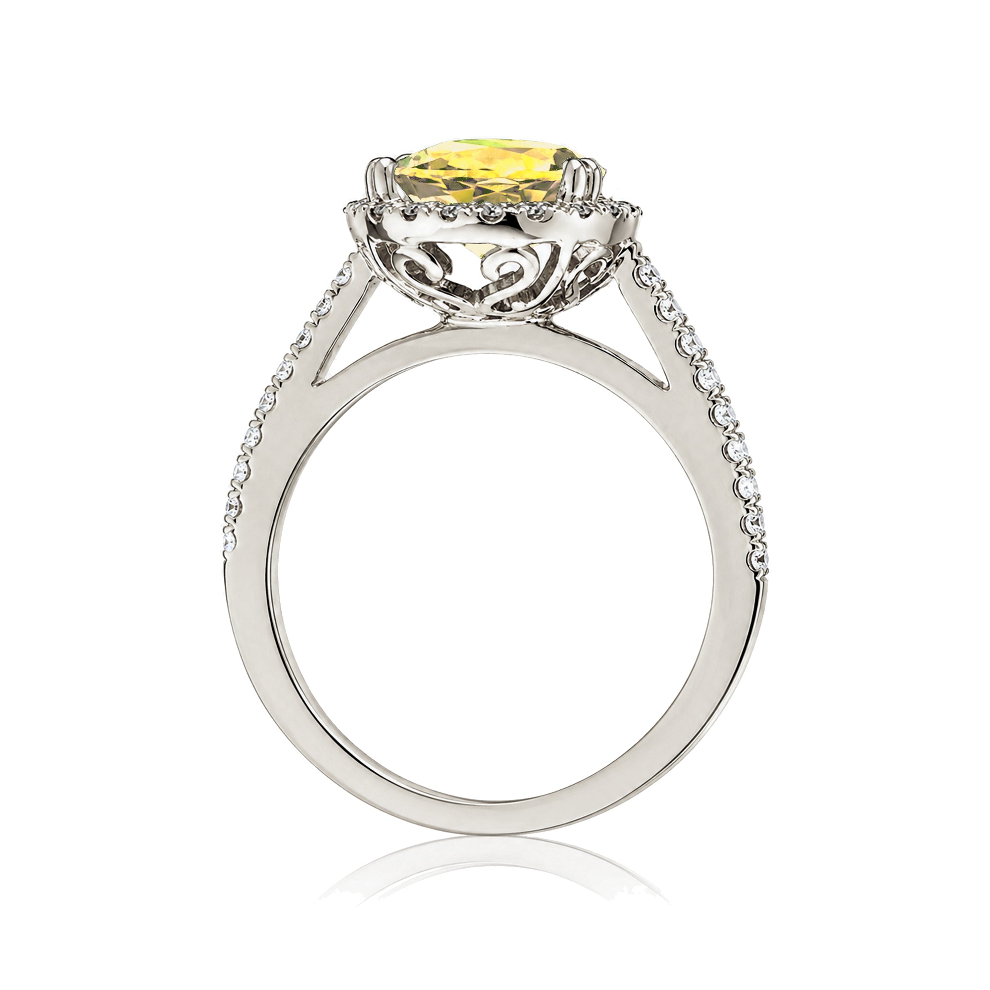The Signature Pear Yellow Sapphire Ring