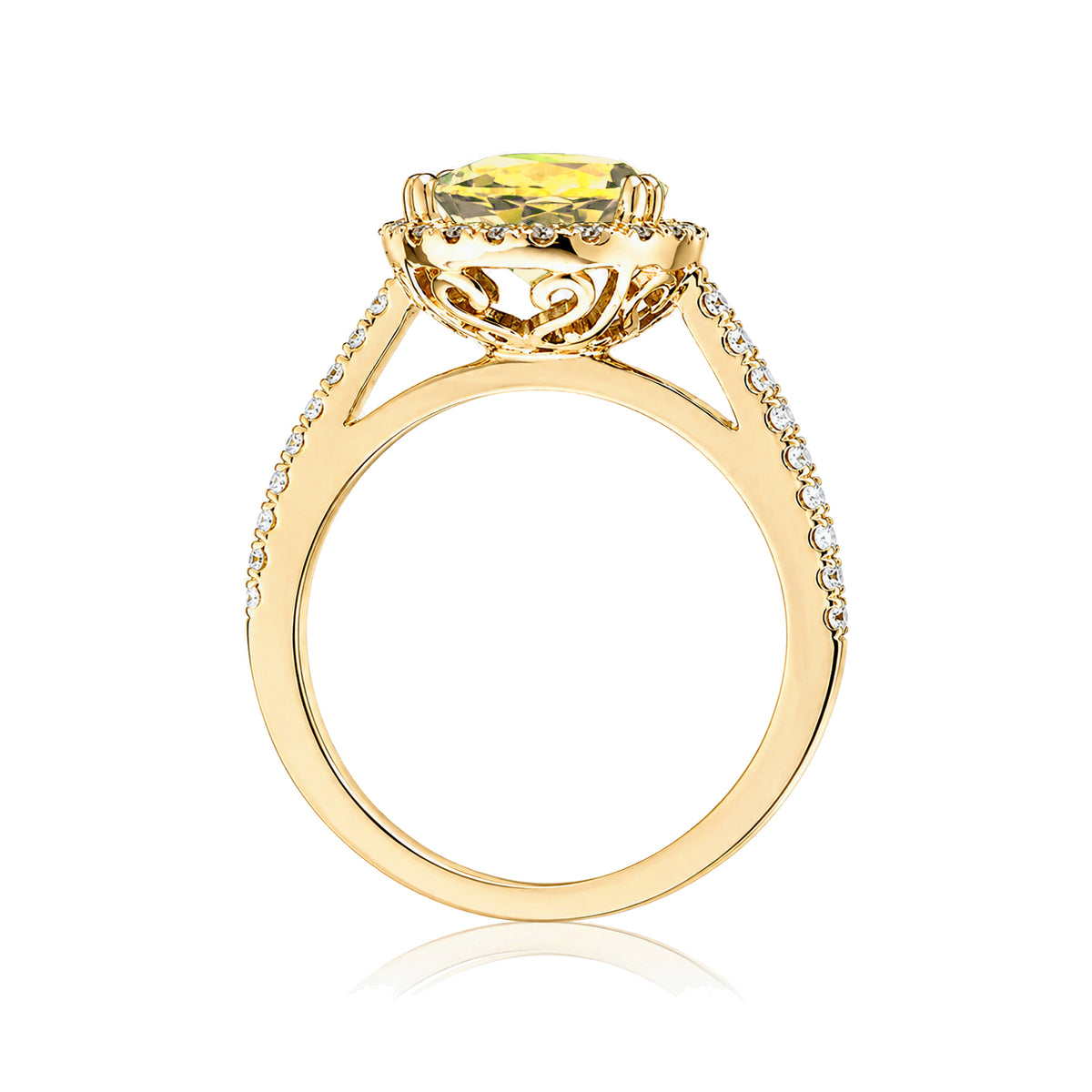 The Signature Pear Yellow Sapphire Ring