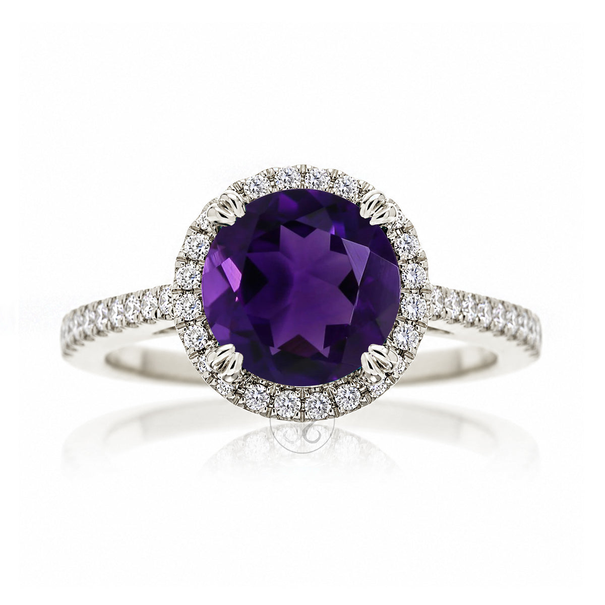 The Signature Round Amethyst Ring