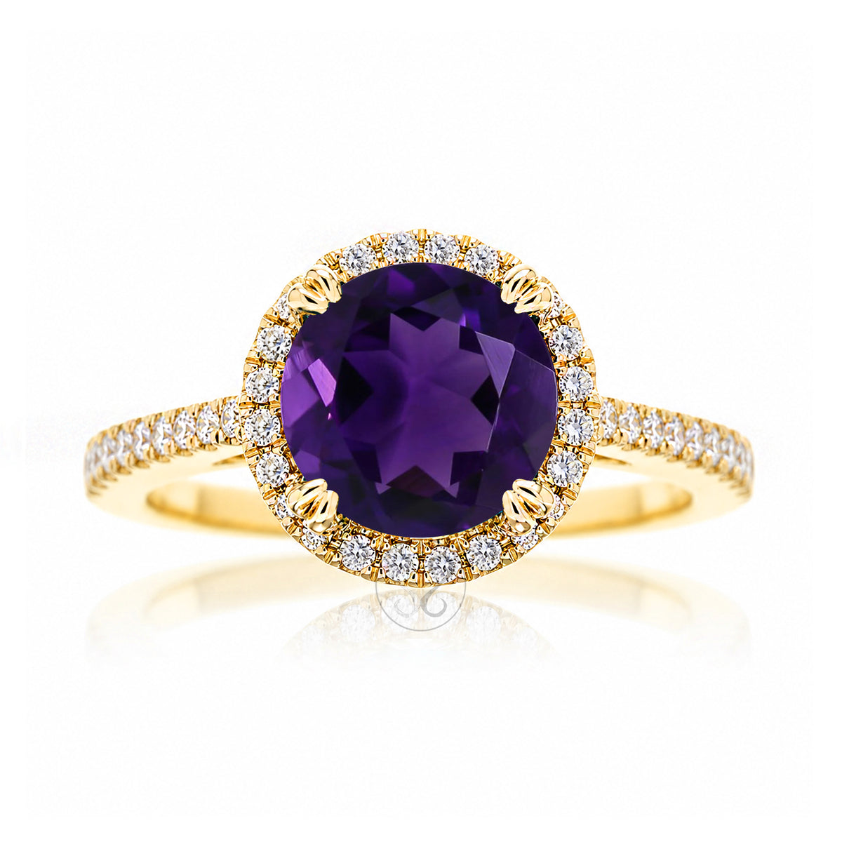 The Signature Round Amethyst Ring
