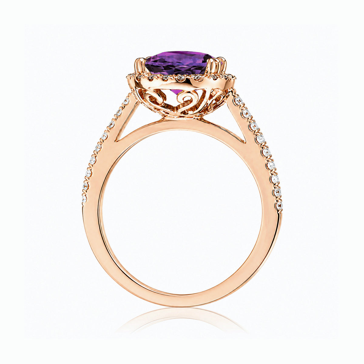 The Signature Round Amethyst Ring