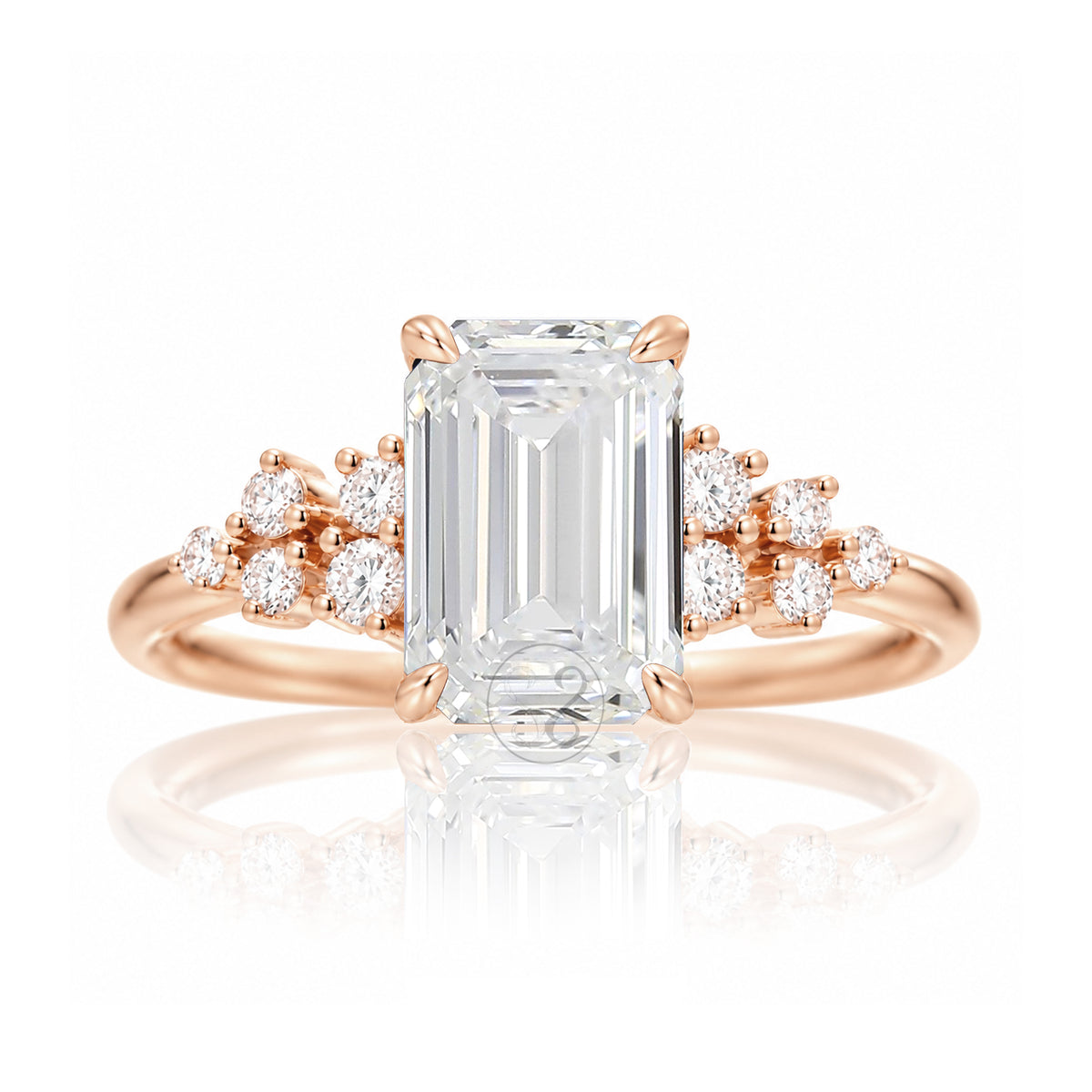 The Stella Emerald Cut Diamond Ring
