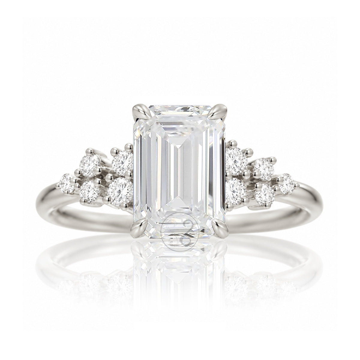 The Stella Emerald Cut Diamond Ring