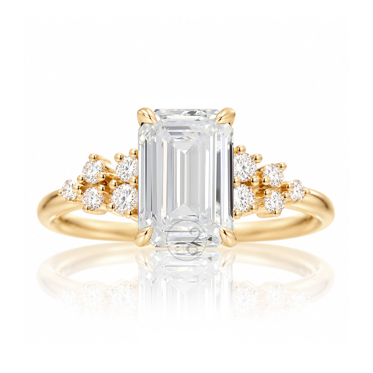 The Stella Emerald Cut Diamond Ring