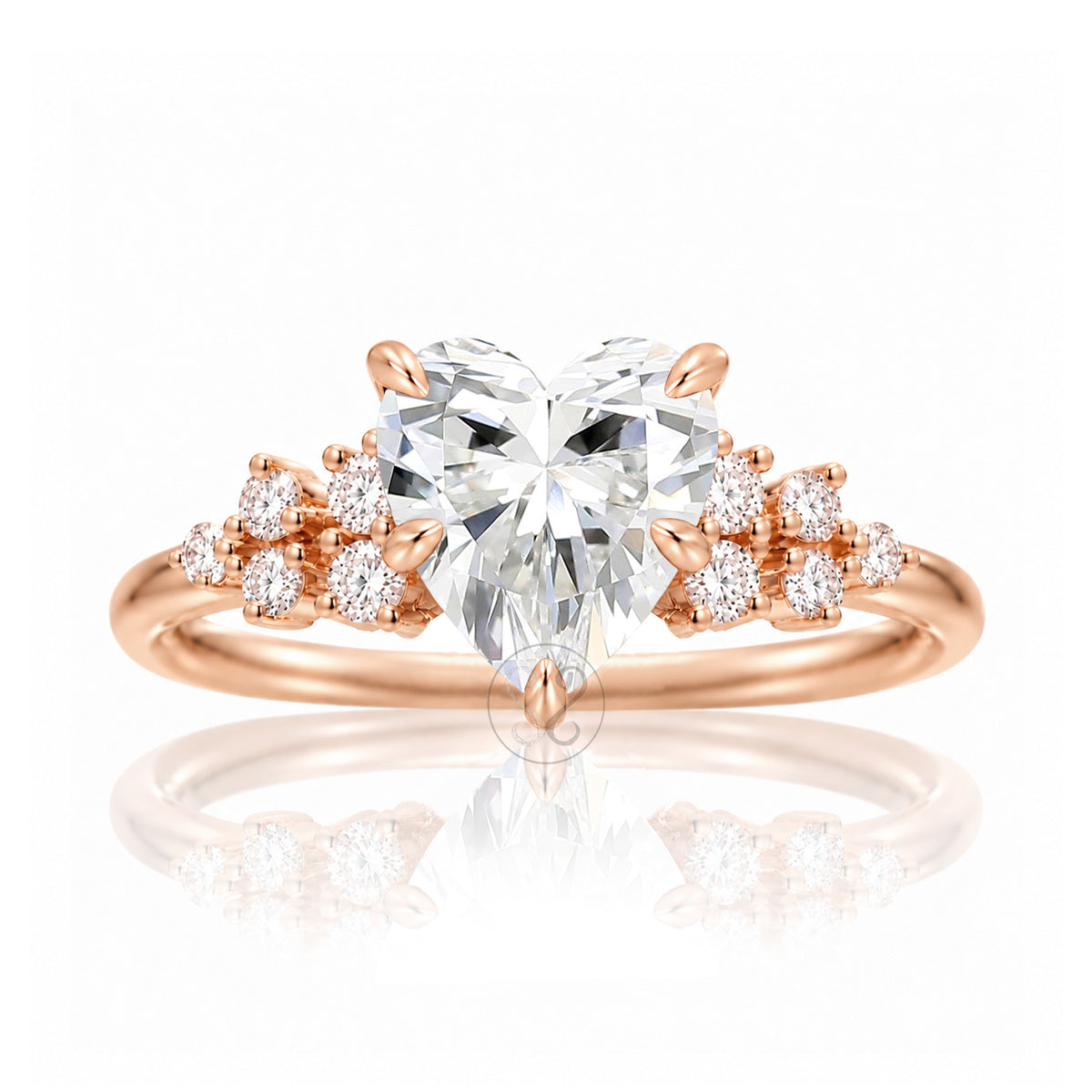 The Stella Heart Diamond Ring