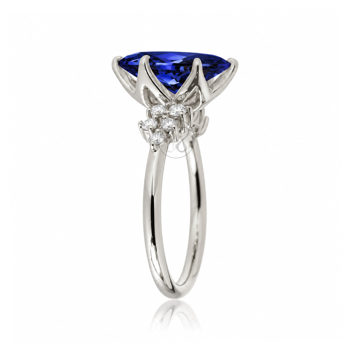 The Stella Marquise Blue Sapphire Ring