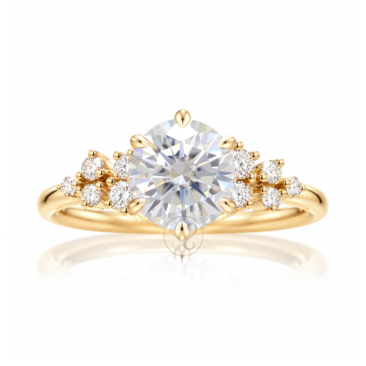 The Stella Round Moissanite Ring