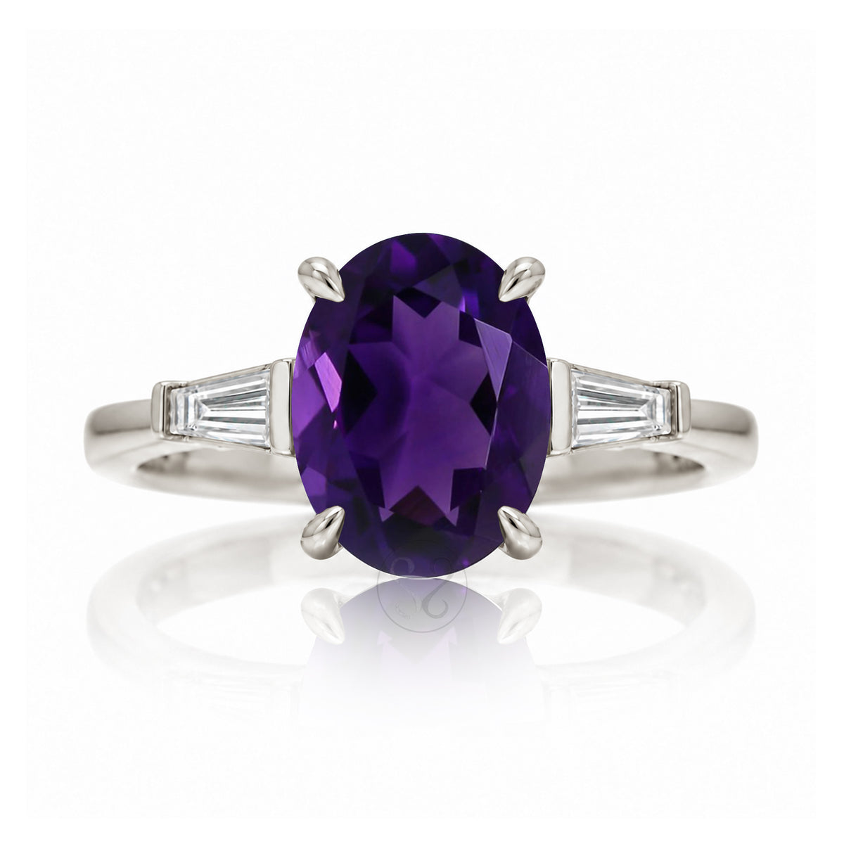 The Alice Oval Amethyst Ring